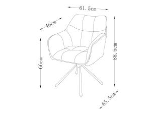 Armlehnstuhl, anthrazit - Marle
