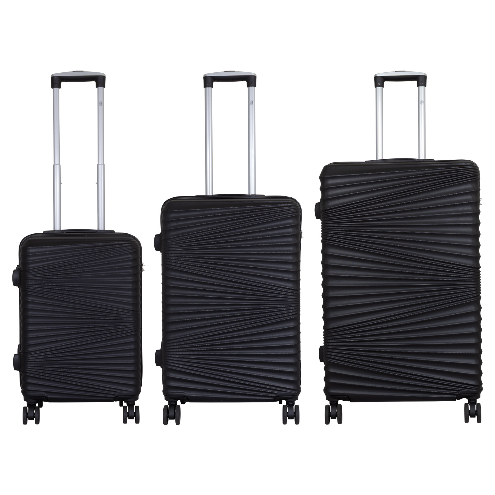 Kofferset Luxor, 3-Tlg. - schwarz