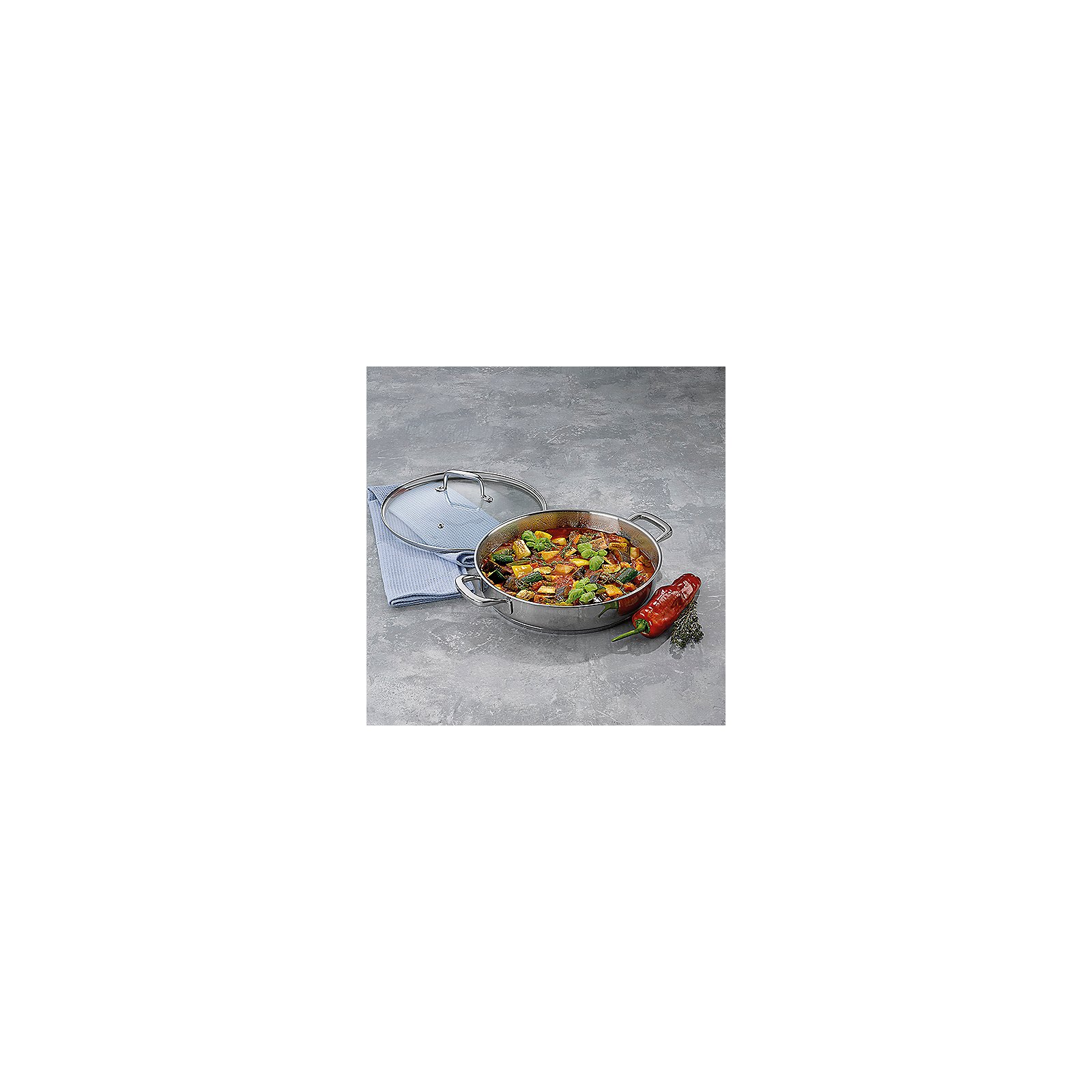 Servierpfanne Flavoria - mit glasdeckel, 28cm