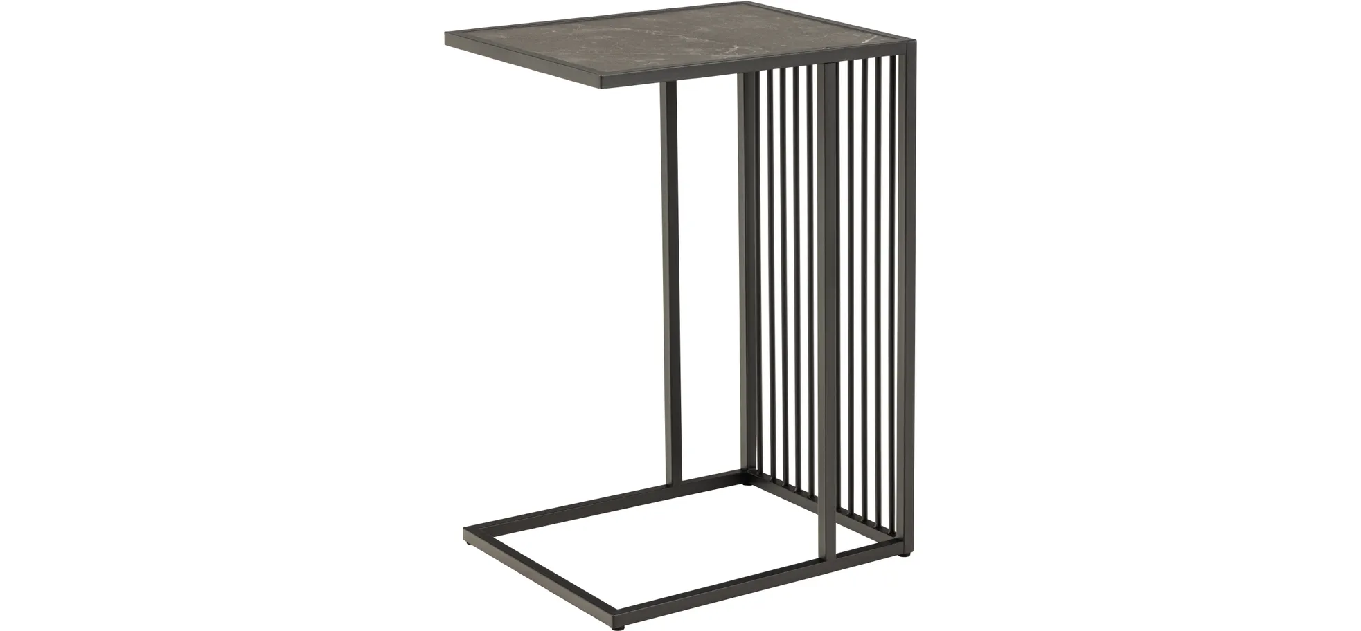 Beistelltisch, Platte Marmoroptik  - Avelina