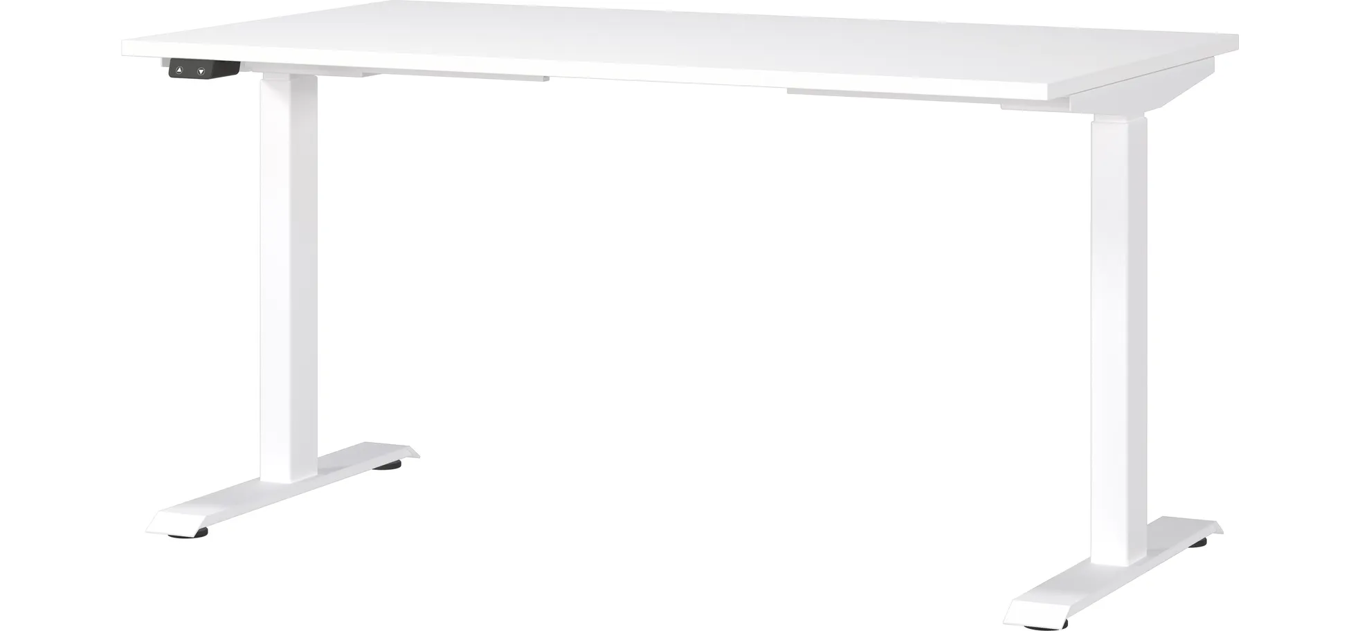 Schreibtisch GELI - höhenverstellbar, LB ca. 140x80 cm, Weiß