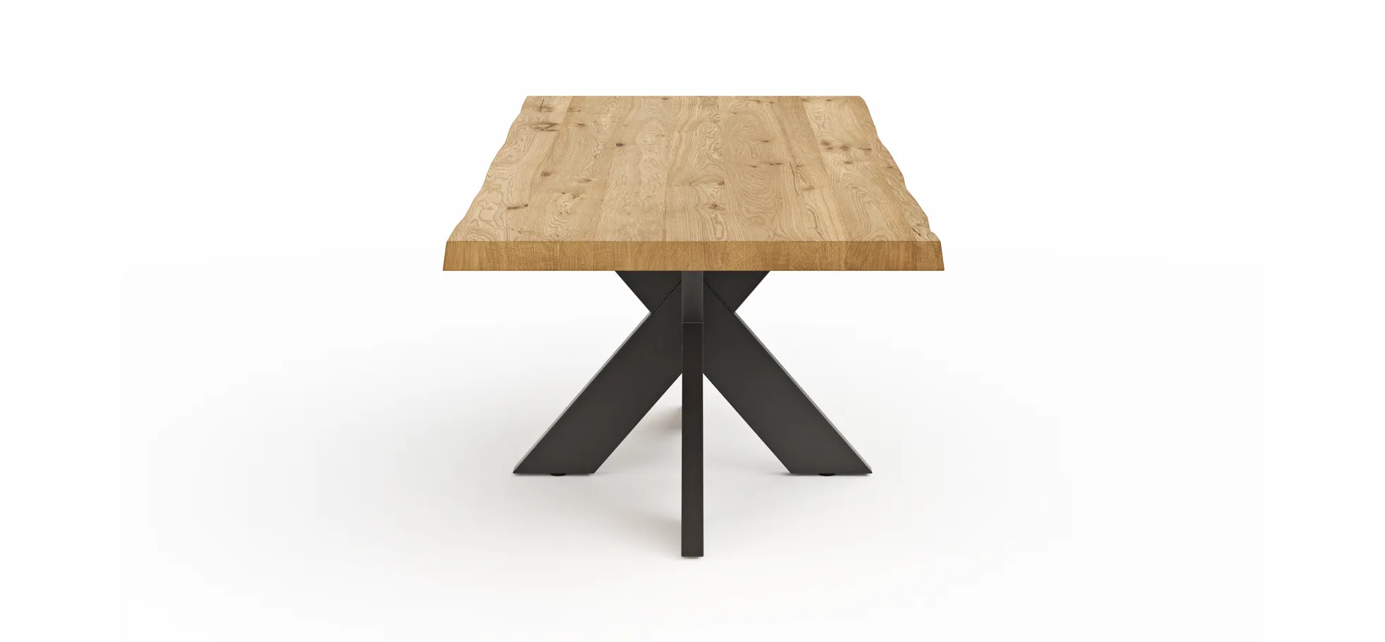 Esstisch Clifton - LB ca. 240x100 cm, Wildeiche massiv