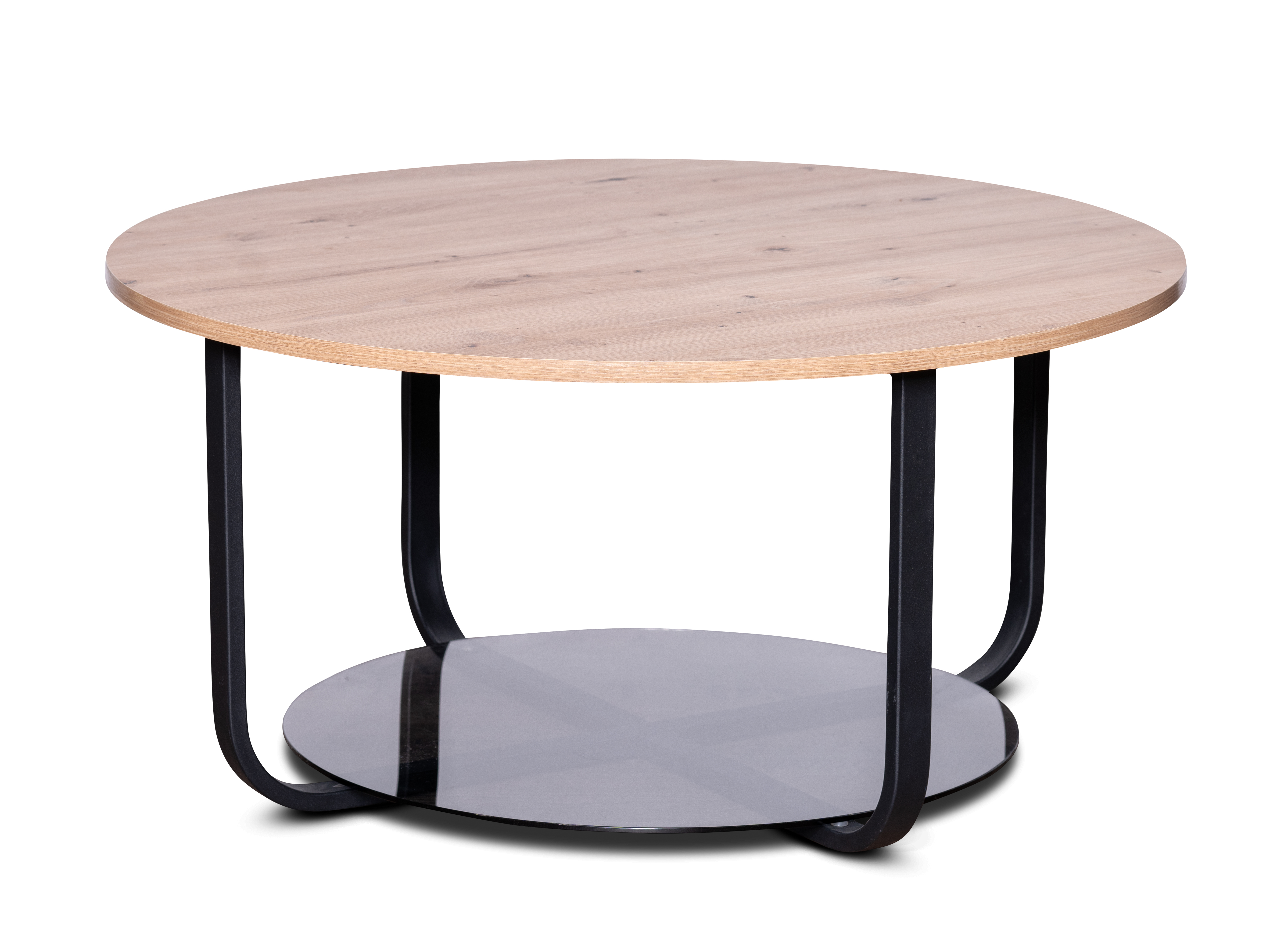 Beistelltisch, Dekor Artisaneiche, Ø 80 cm - Mailin