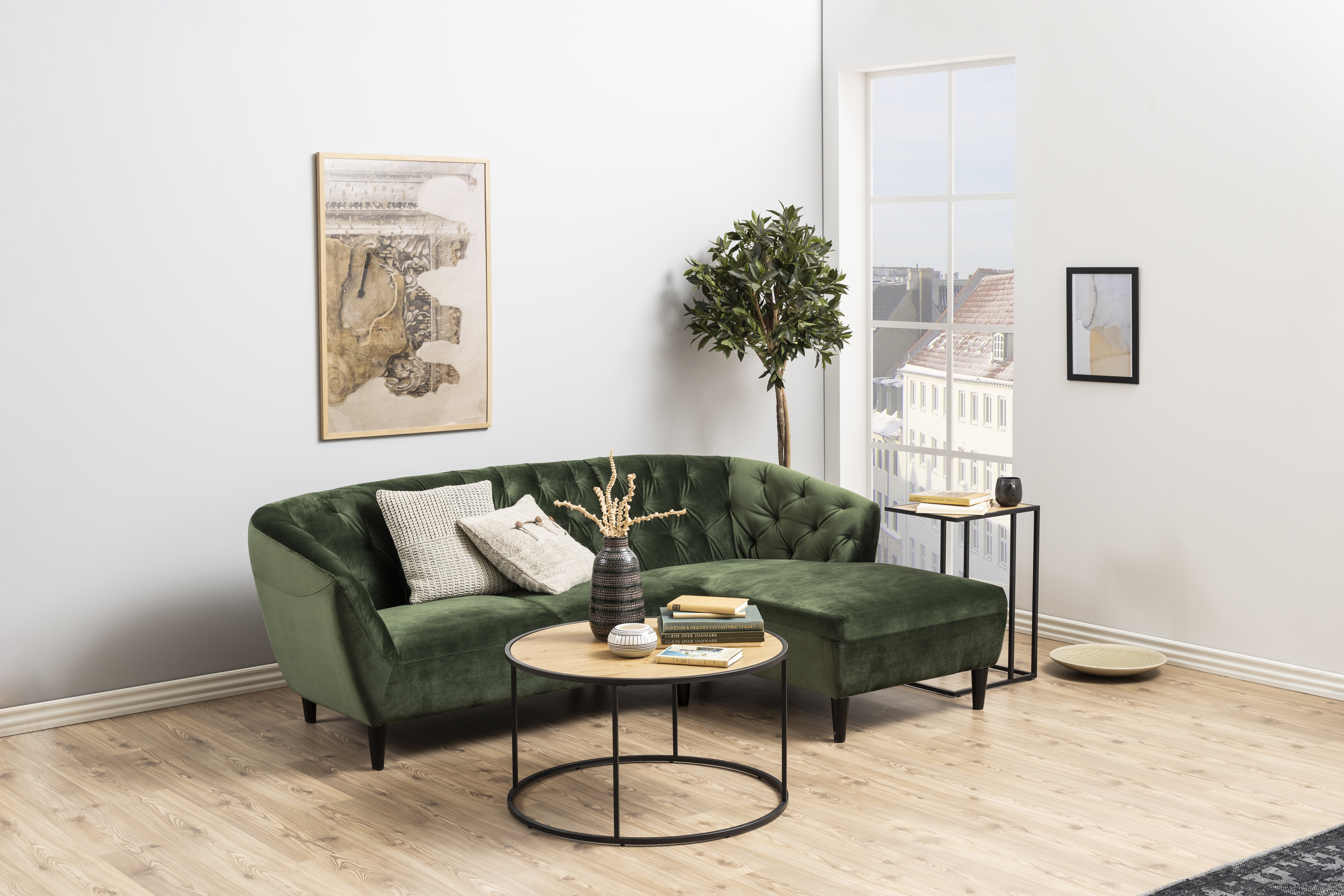 Couchtisch, Wildeiche Nachbildung - Auroa