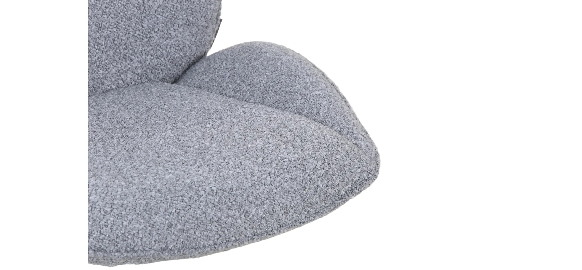 Vierfußstuhl, grau - Mirna