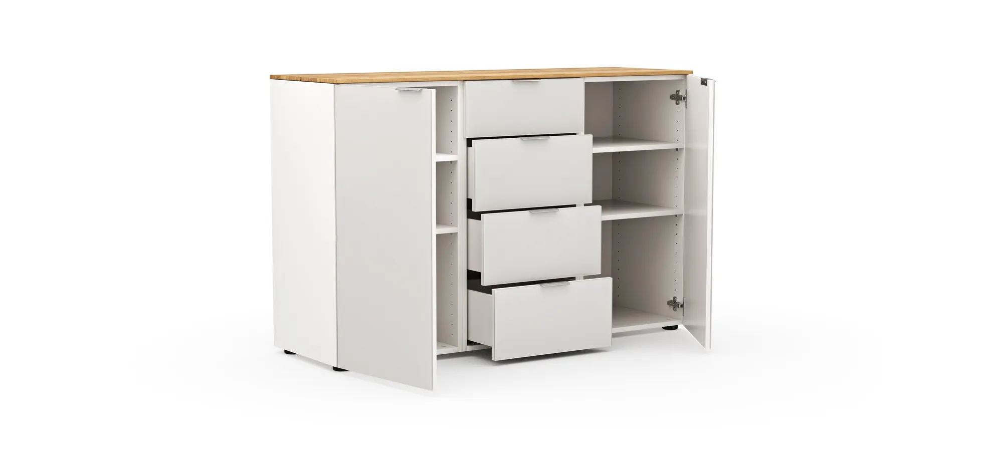 Kommode Colorado - BHT ca. 135x87x43 cm, Weiß