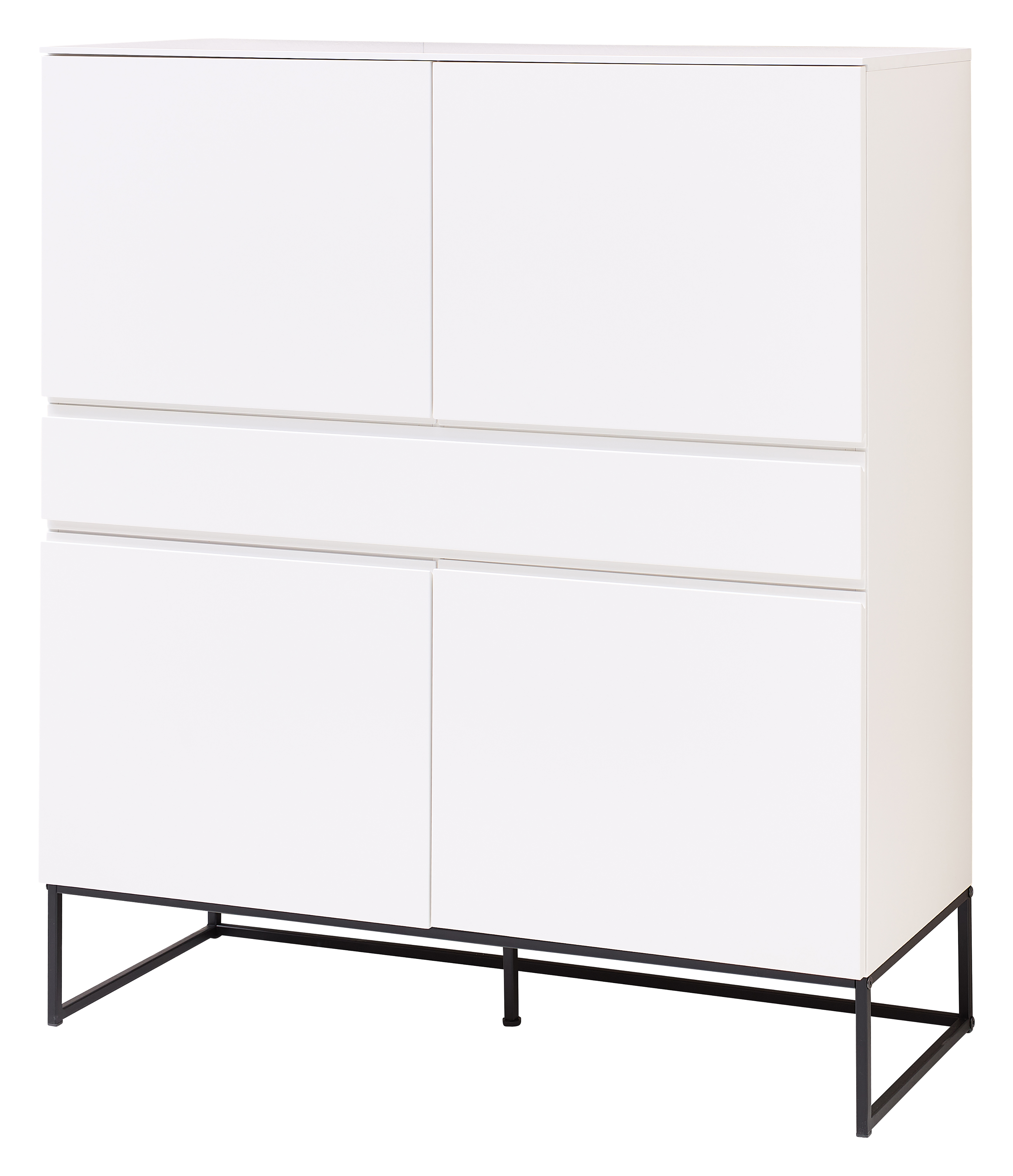 Highboard, weiß MDF lackiert - MyStyle 1007