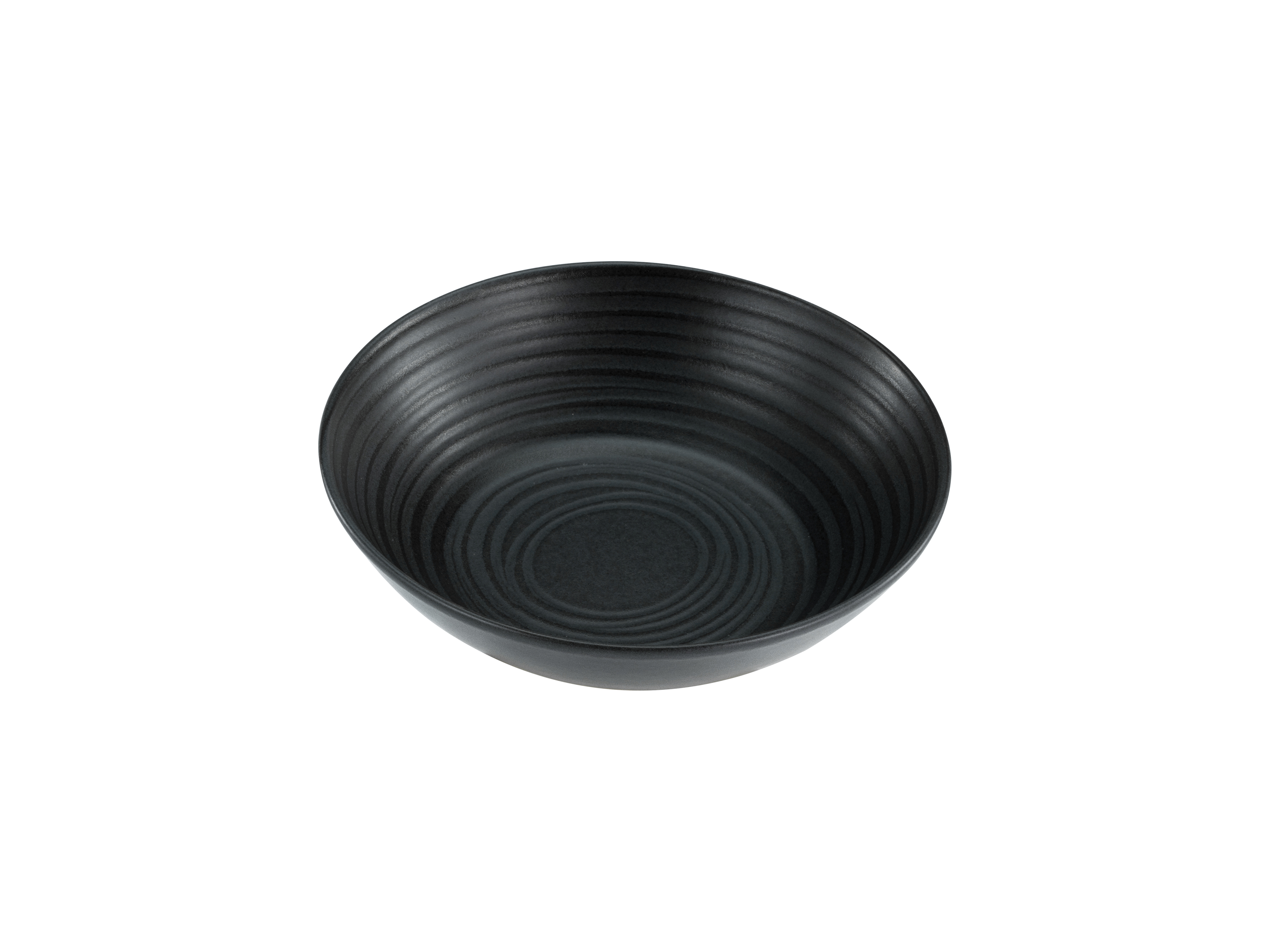 Bowl, 17x5x17 cm - Lave Stone, schwarz