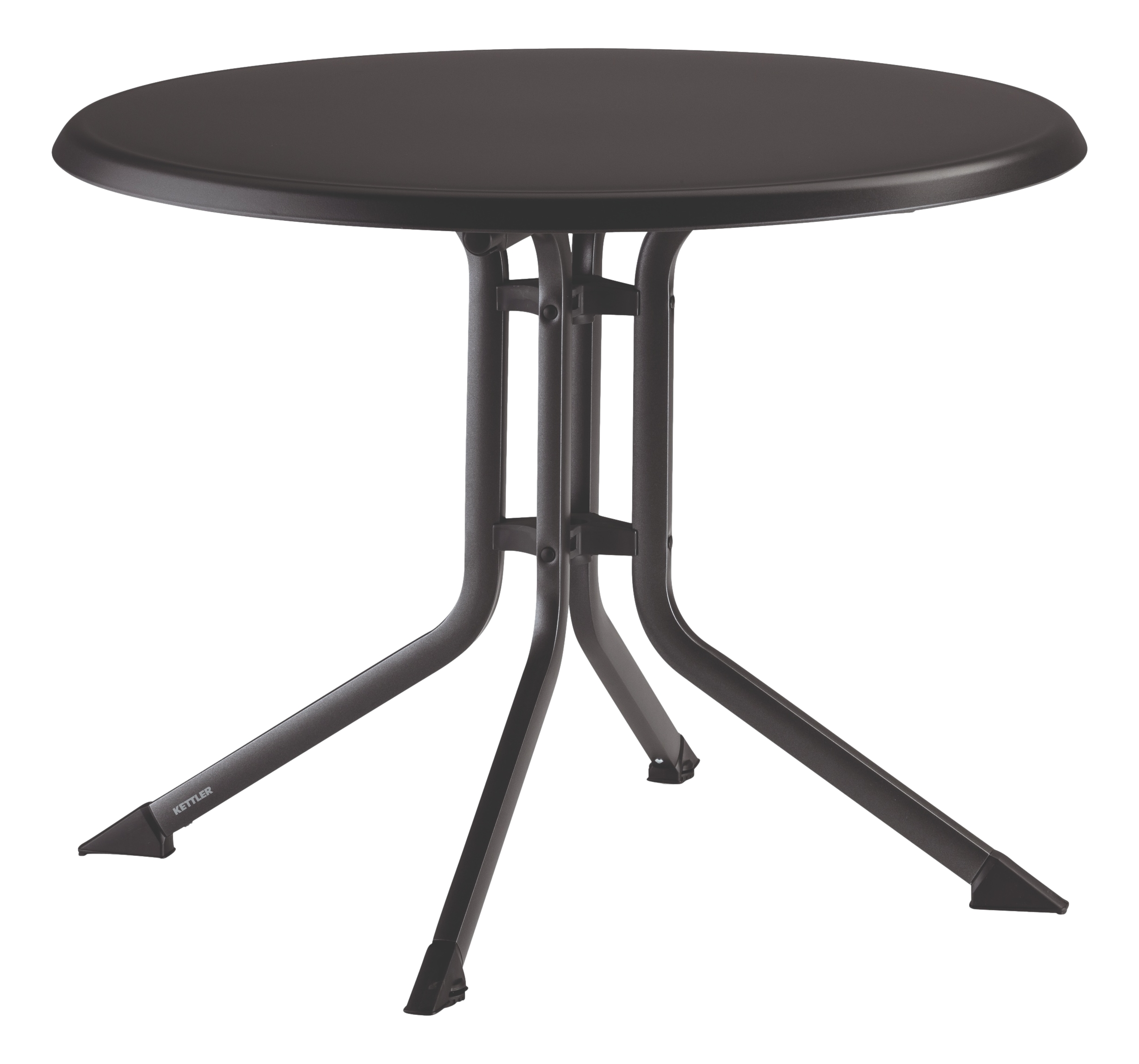 Klapptisch, anthrazit, rund - Boulevard Kettalux Plus