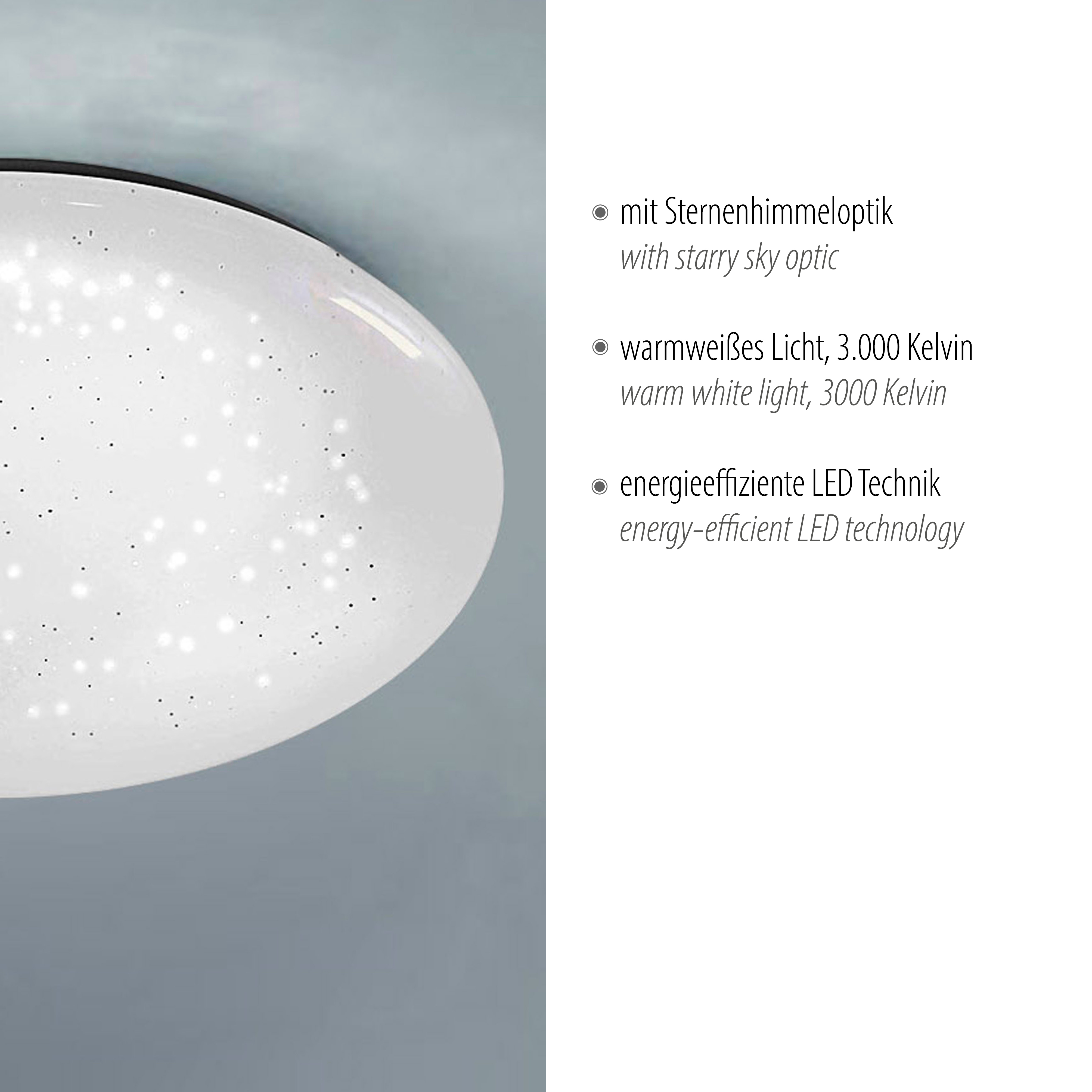 LED-Deckenleuchte Skyler - Inklusive Sternenhimmel-Optik