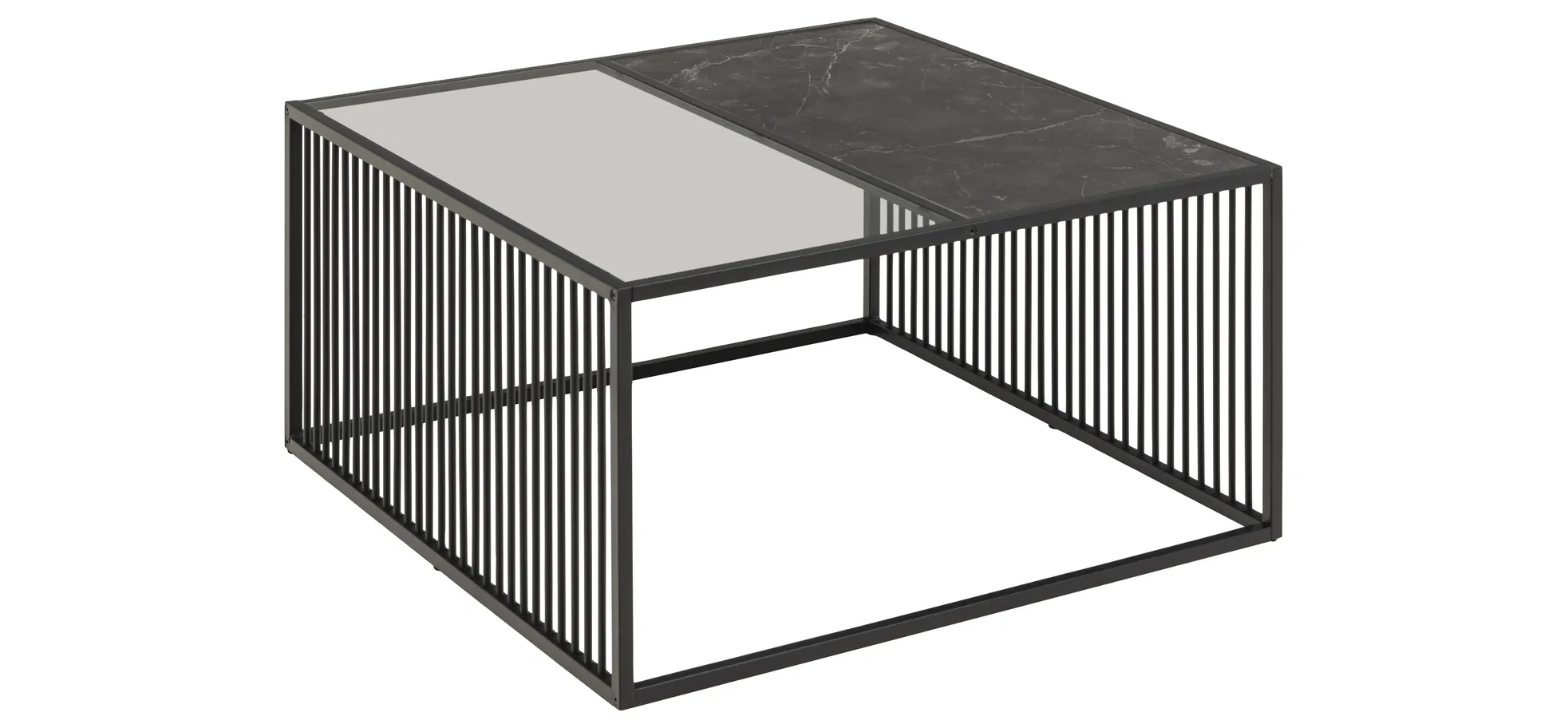 Couchtisch, Platte Marmoroptik  - Avelina