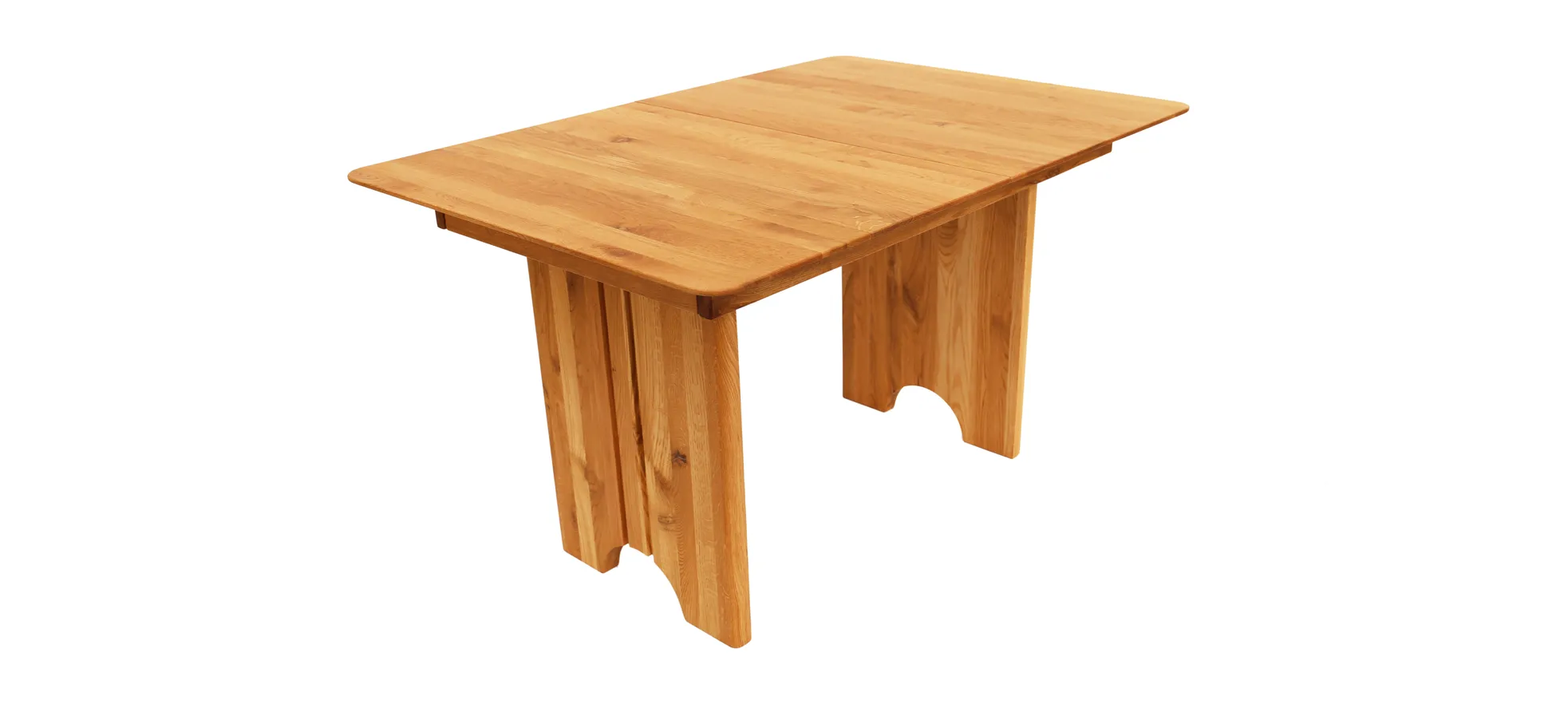 Esstisch - ausziehbar, LB ca. 180x90 cm, Eiche massiv