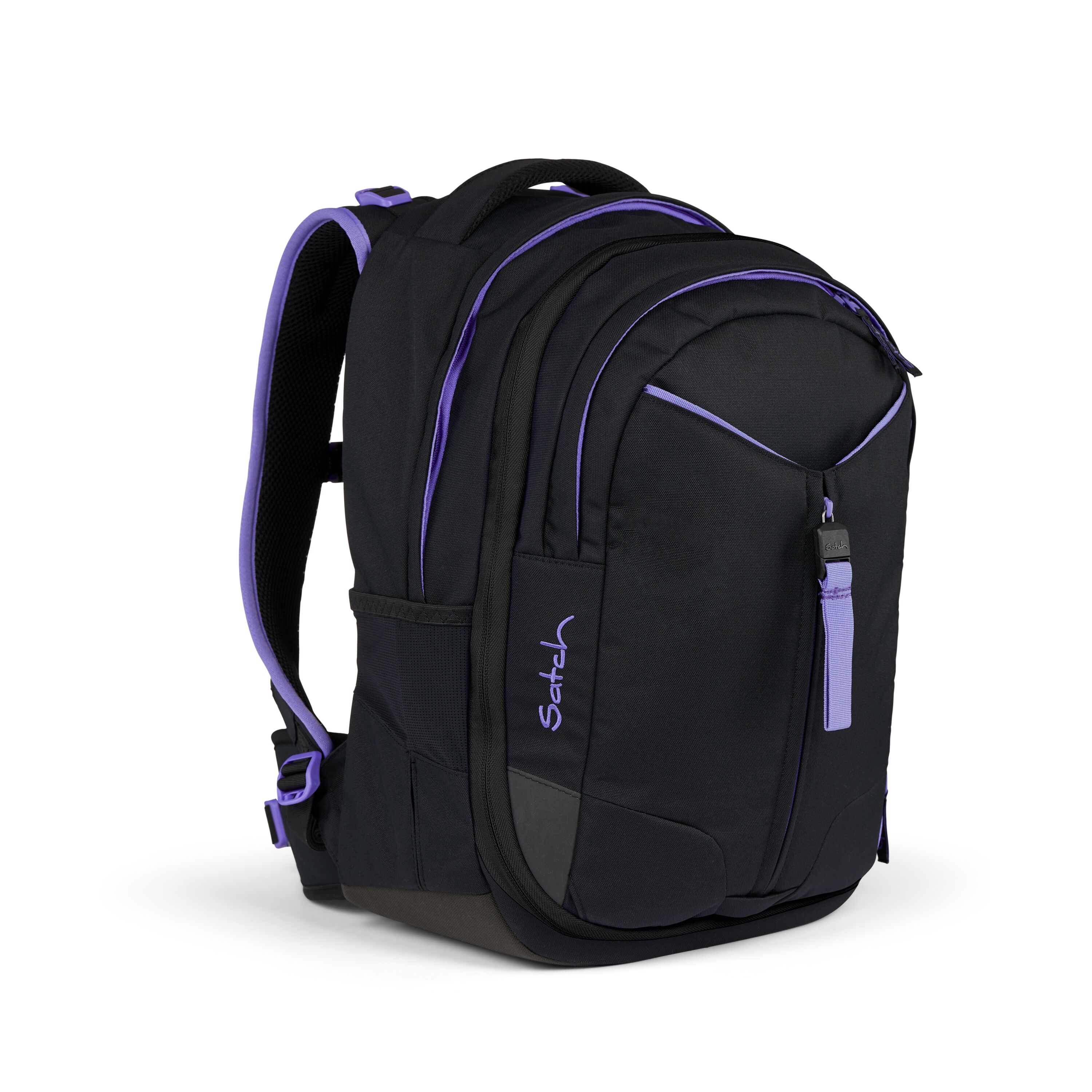 Schulrucksack Purple Phantom - schwarz