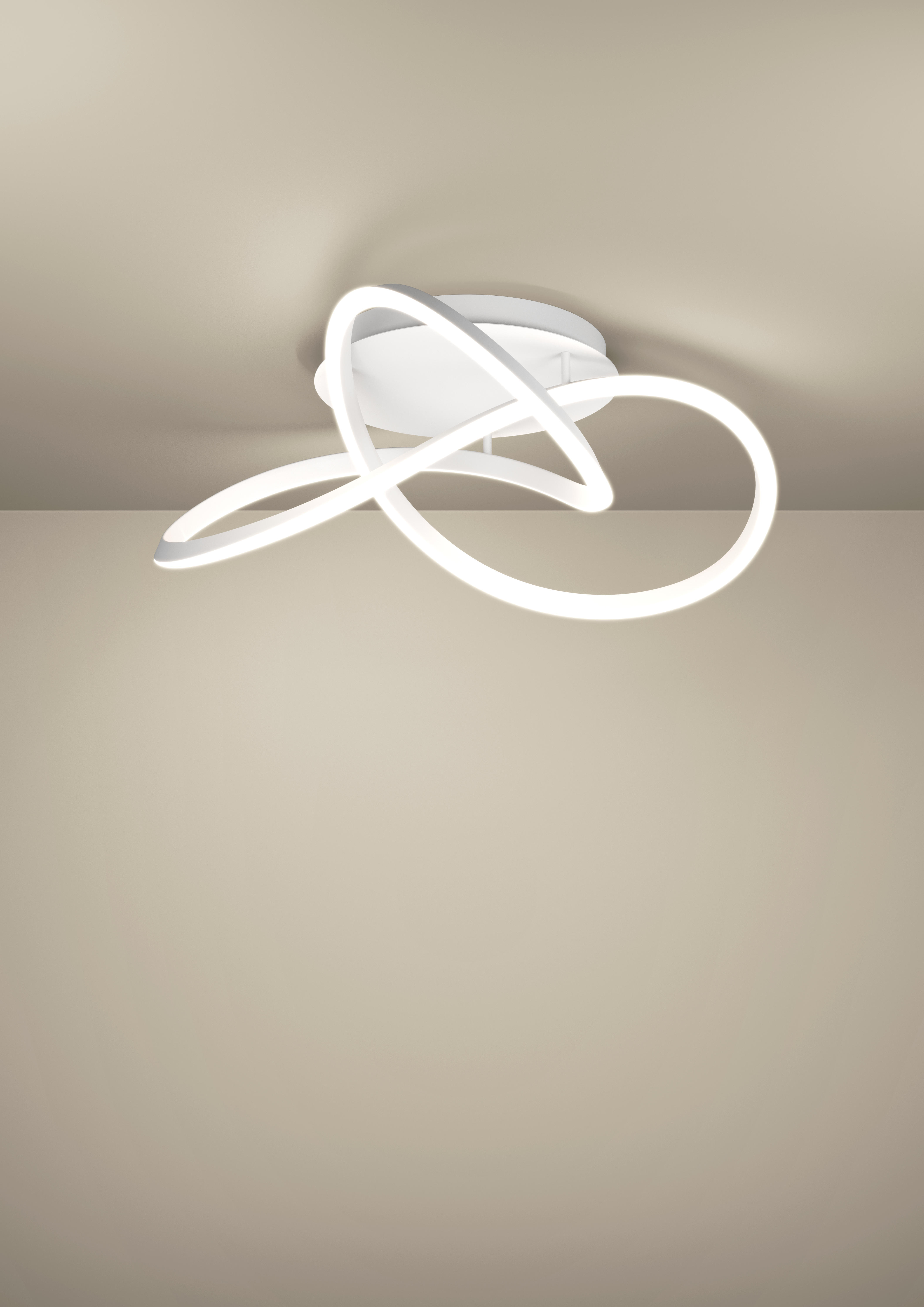 Deckenleuchte RIAZA - Alu/Stahl/Kunststoff weiß, LED