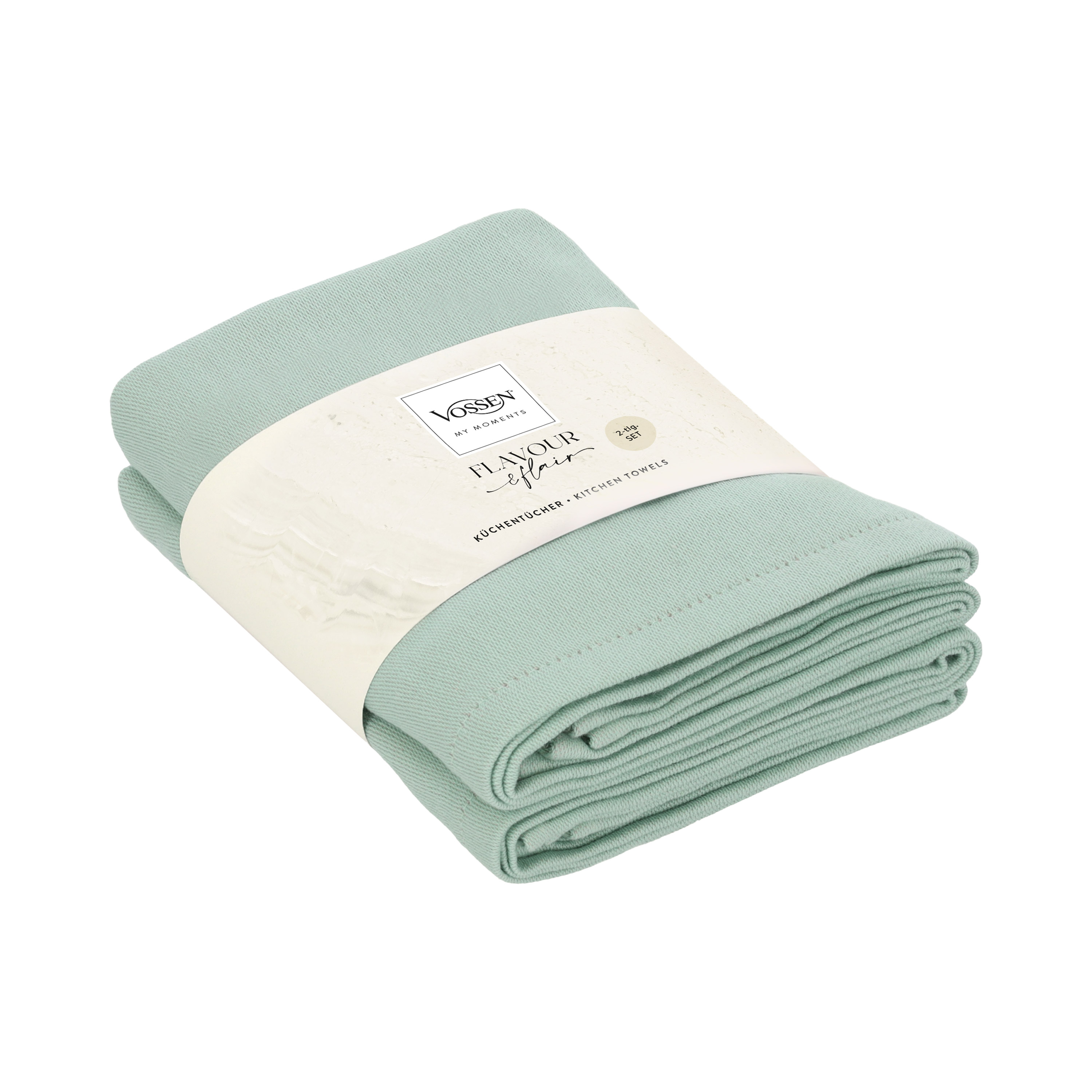 Double Delight Set Küchentuch, 2-er - basil blush