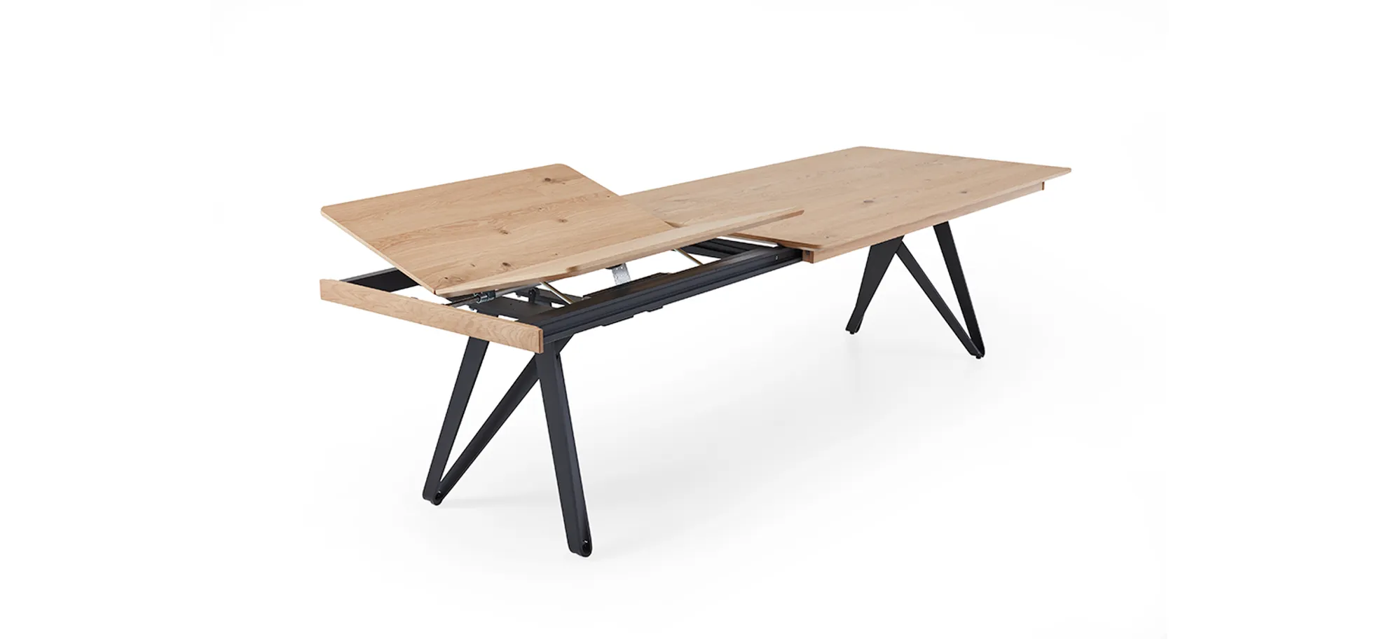 Esstisch - BL ca. 100x190x cm, Tisch ausziehbar, Teilmassivholz