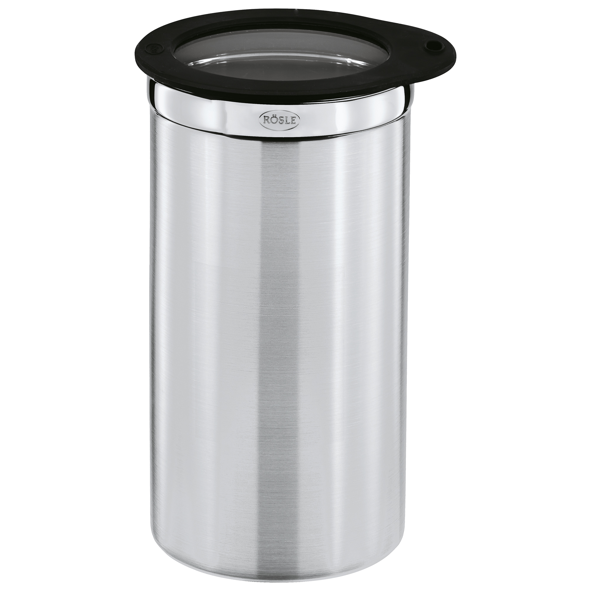 RÖSLE, Kaffeedose m. Frischhaltedeckel Ø10 H.19cm - Edelstahl, Silikon