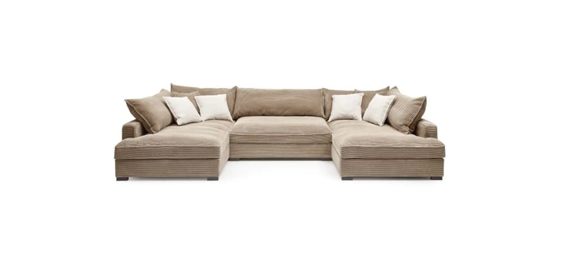 Wohnlandschaft Haidi, Cordstoff toffee - HAIDI