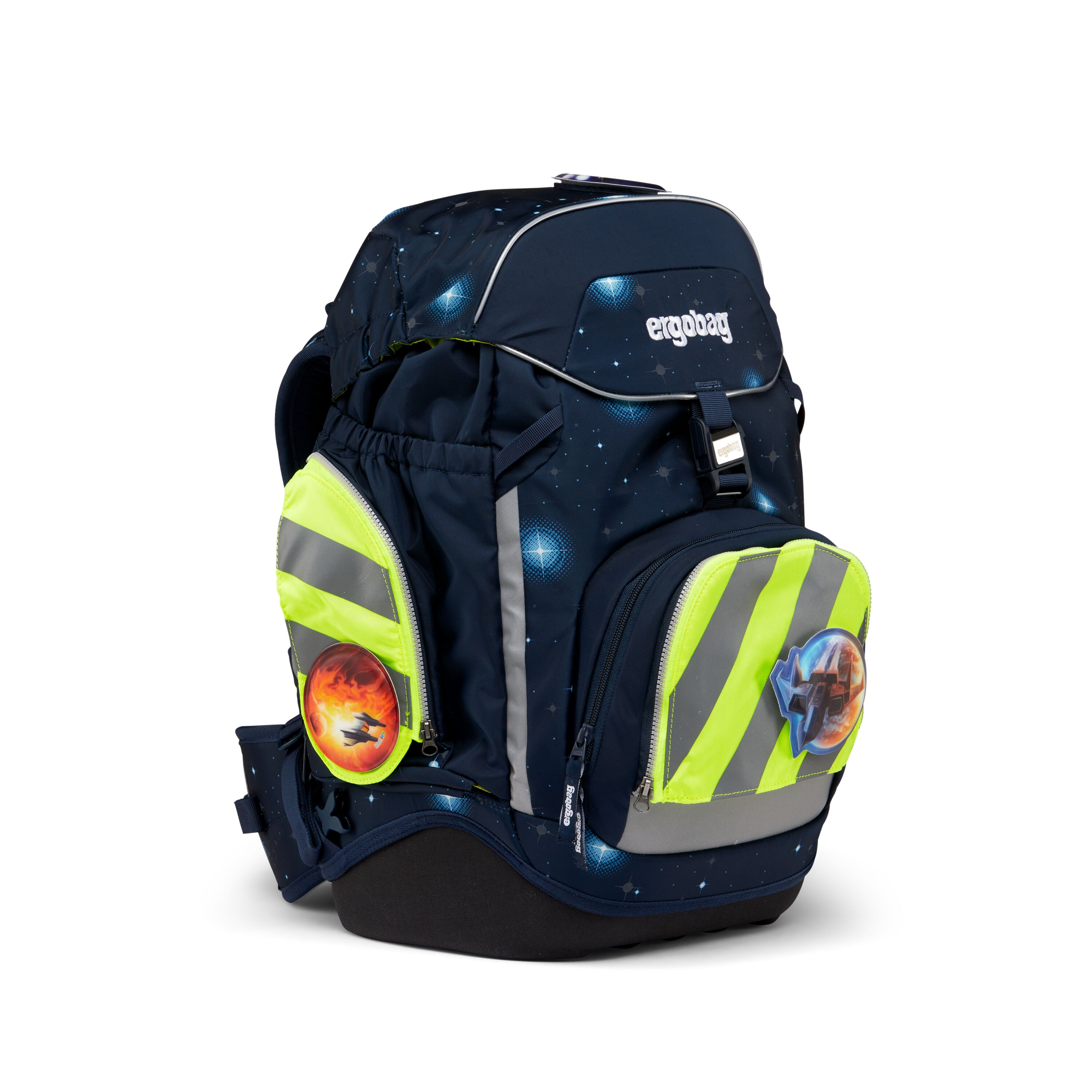 ergobag Sicherheitsset, gelb - fluo zip mit reflektorstreifen