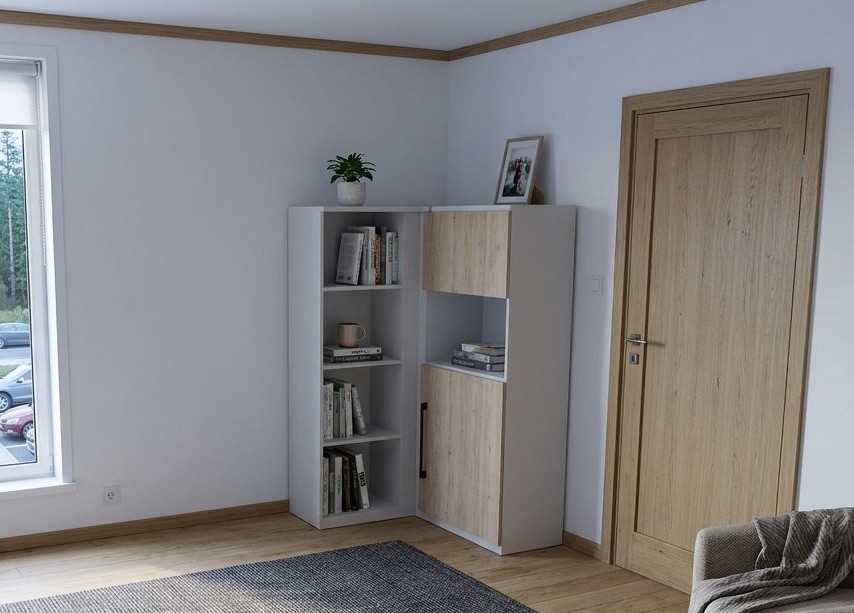 Büroschrank-Kombi, Griff anthrazit - LS 053017