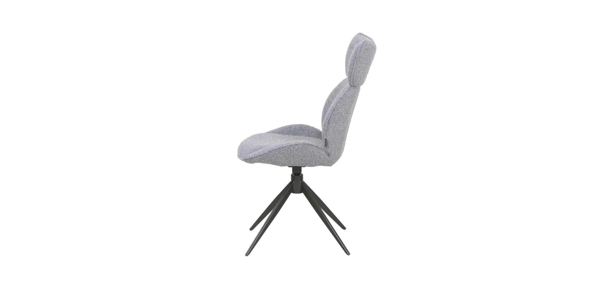 Vierfußstuhl, grau - Mirna