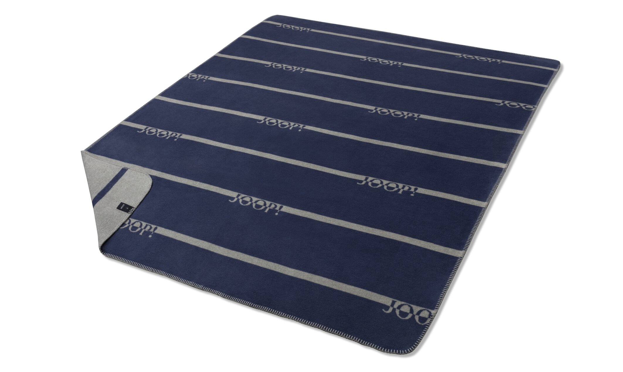 Wohndecke JOOP, 150x200cm, navy - gestreift