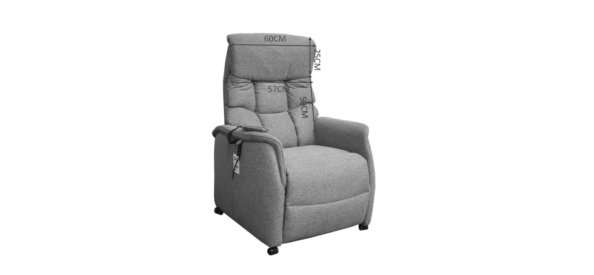 Fernsehsessel, Stoff braun/beige - Marlo