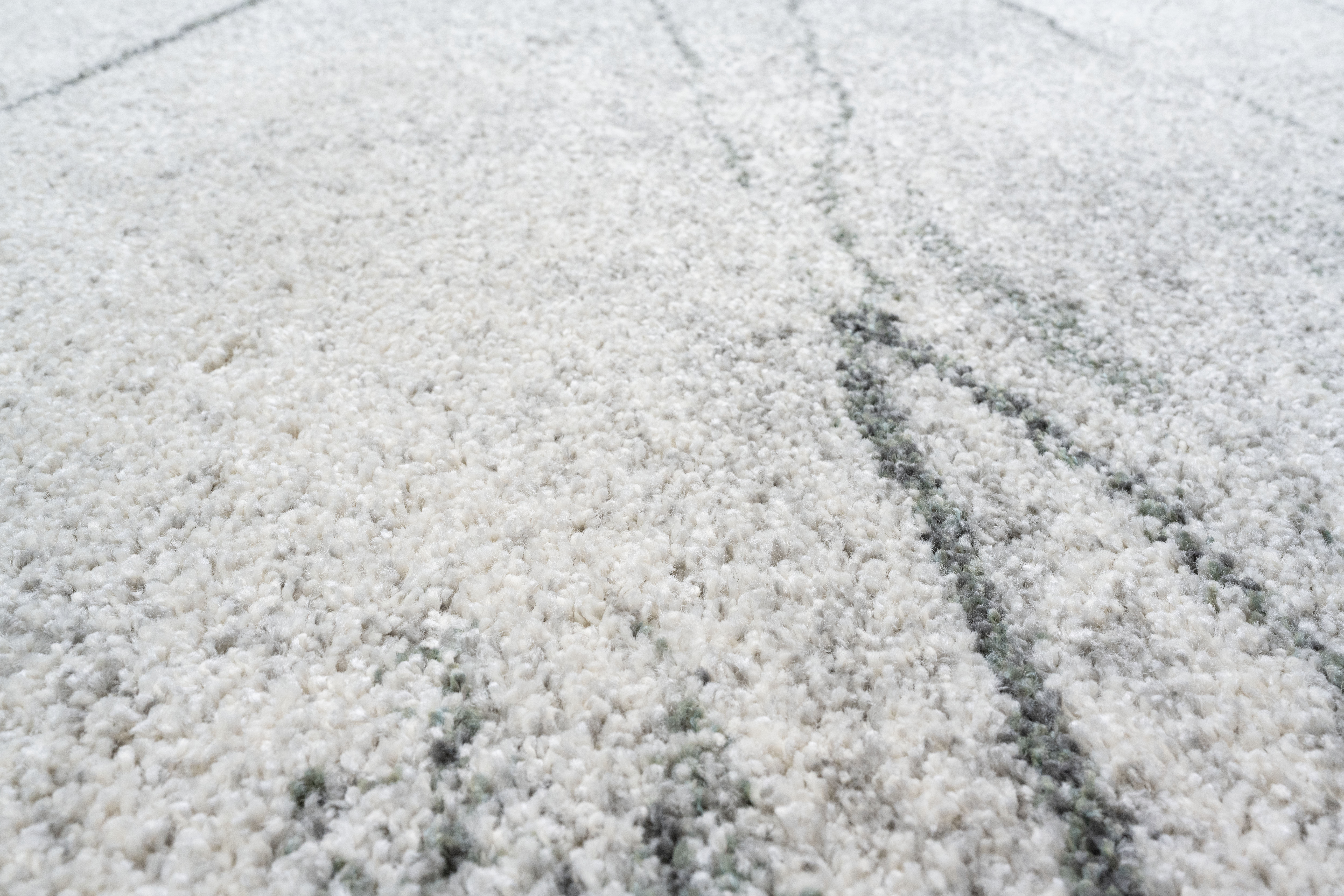 Webteppich, weiß-grün-grau, 160x230 cm - Rehari