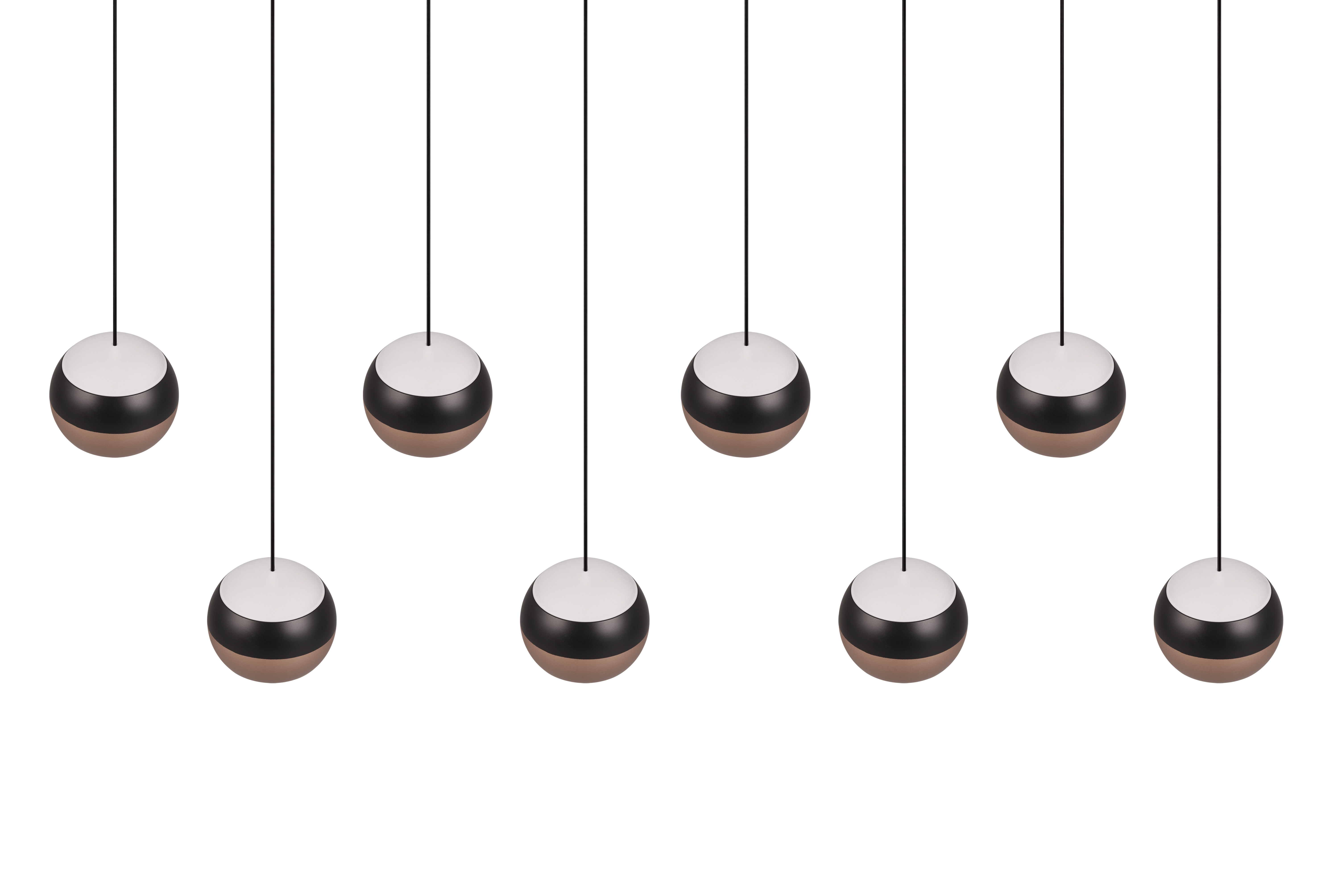 Pendelleuchte Orbit - 8-flg, LED, ca. 120x13x200cm