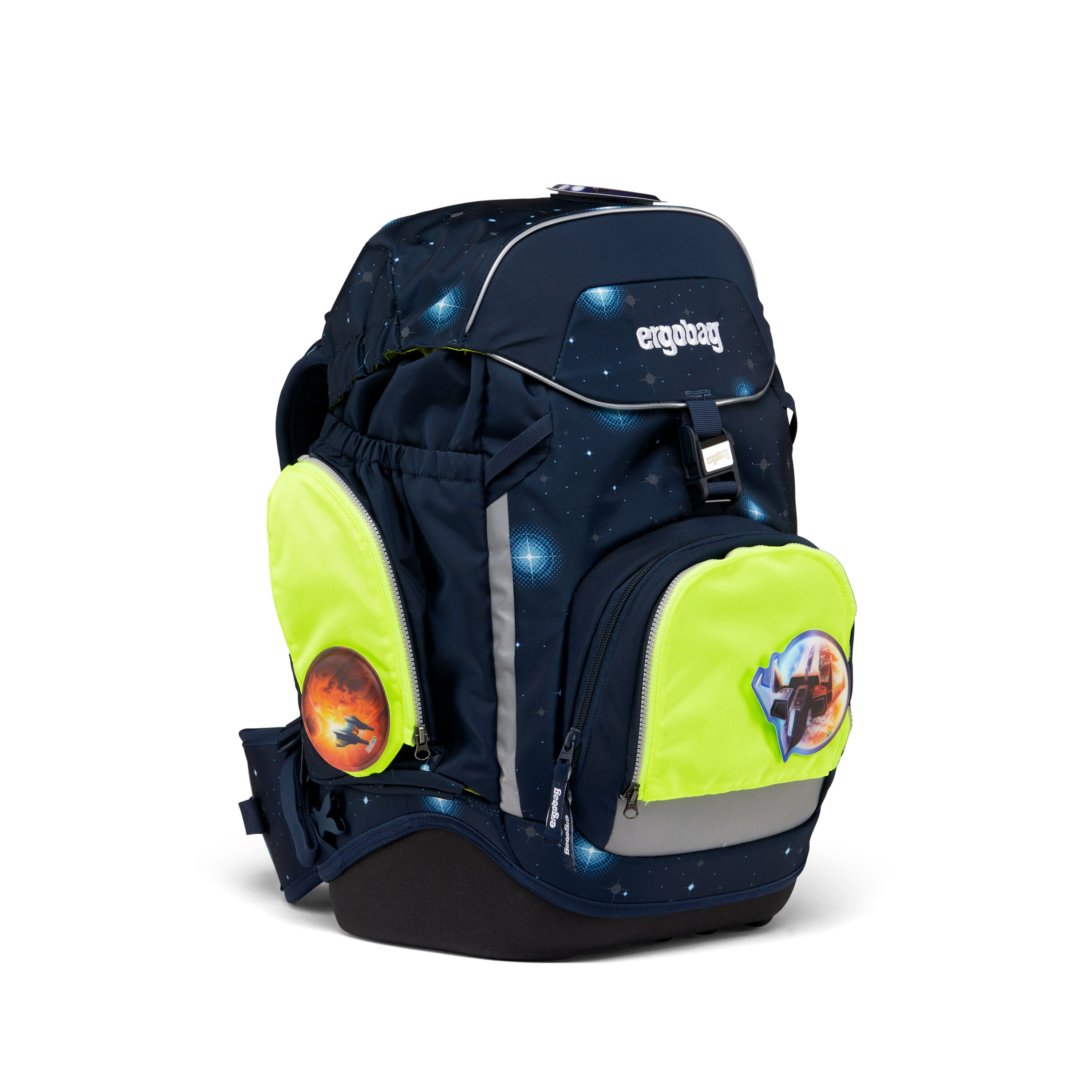 ergobag Sicherheitsset, gelb - fluo zip