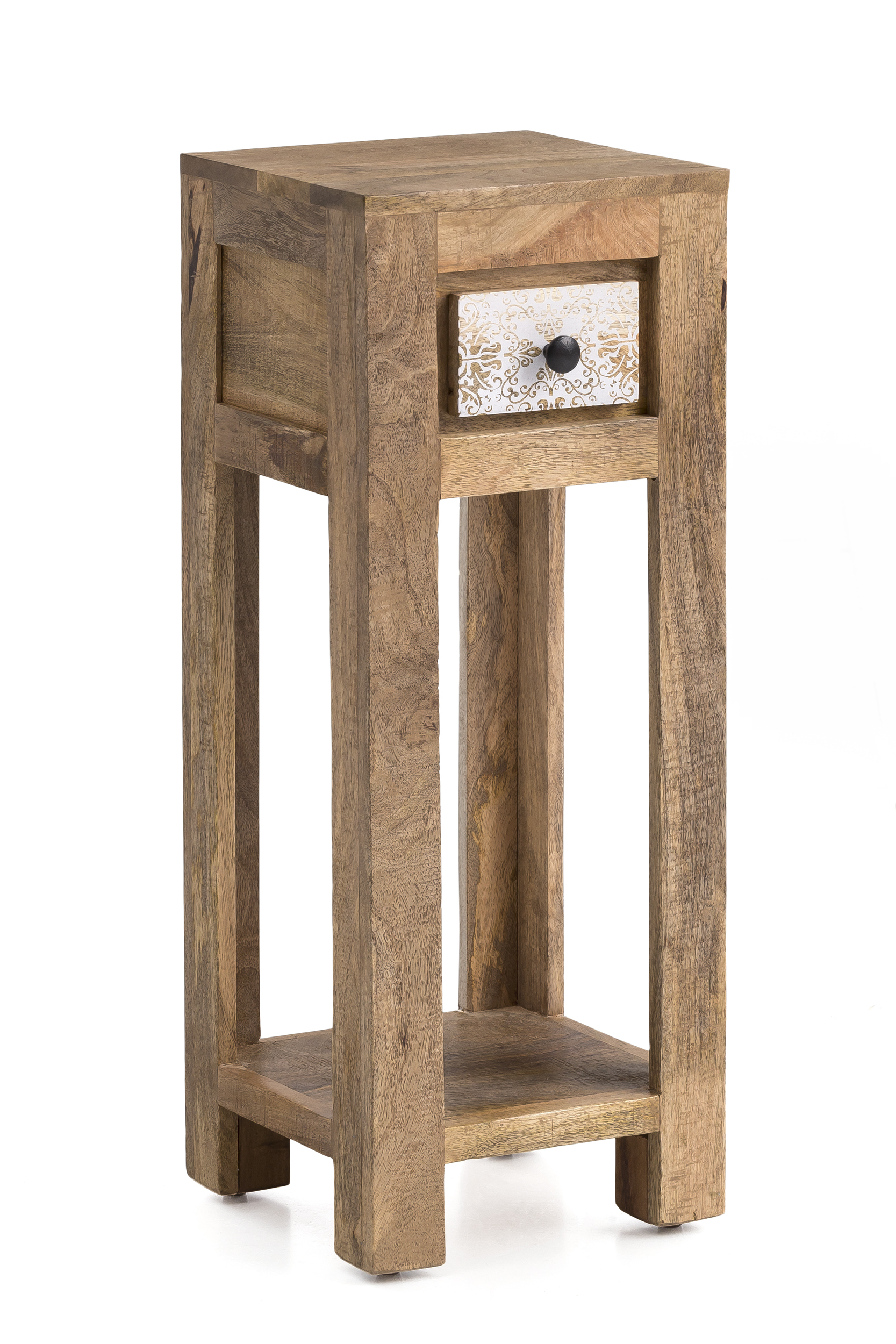 Blumensäule, Mangoholz, ca.80cm hoch - MyStyle 1008