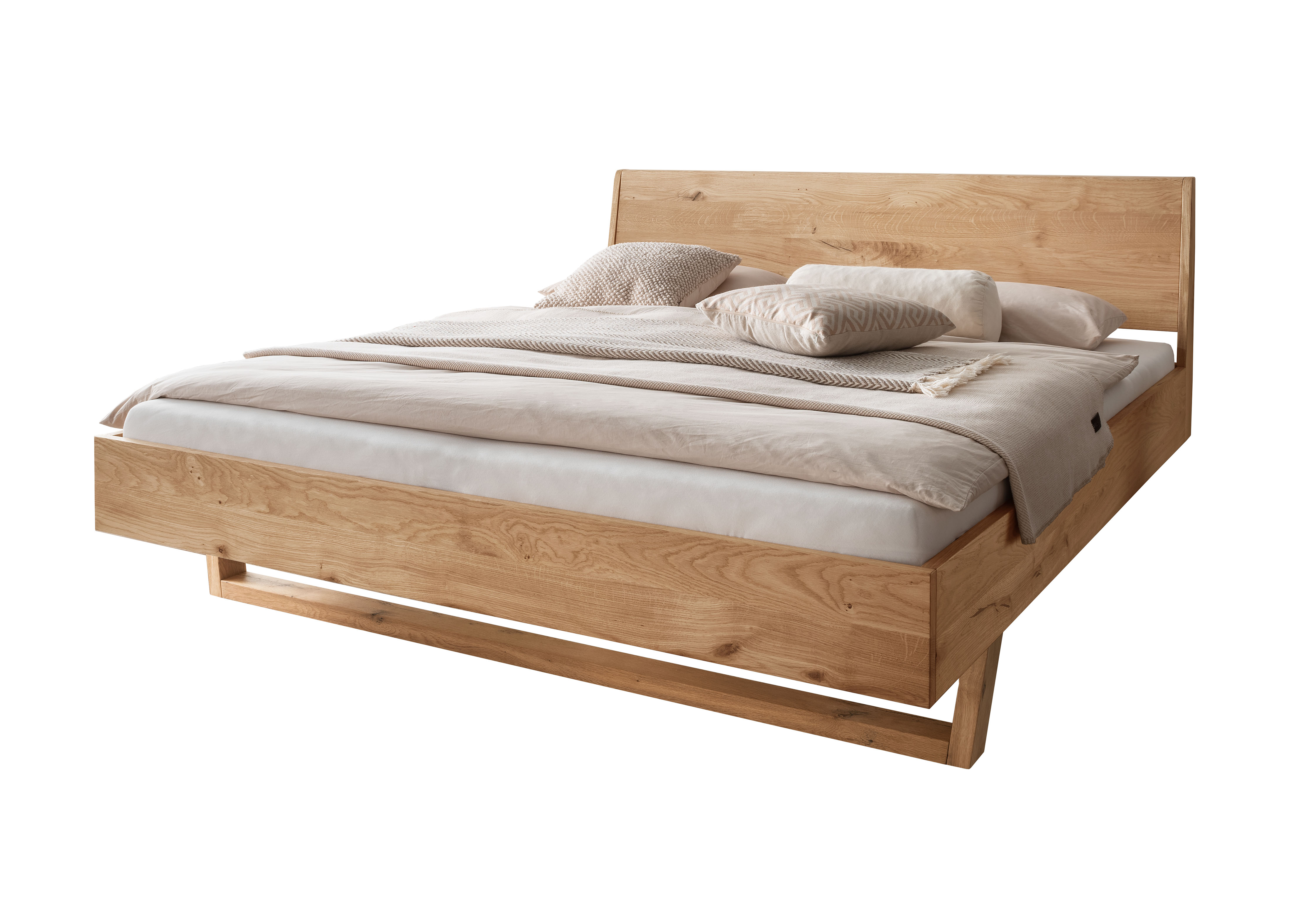 Bettgestell, Wildeiche massiv geölt - MyStyle 3042