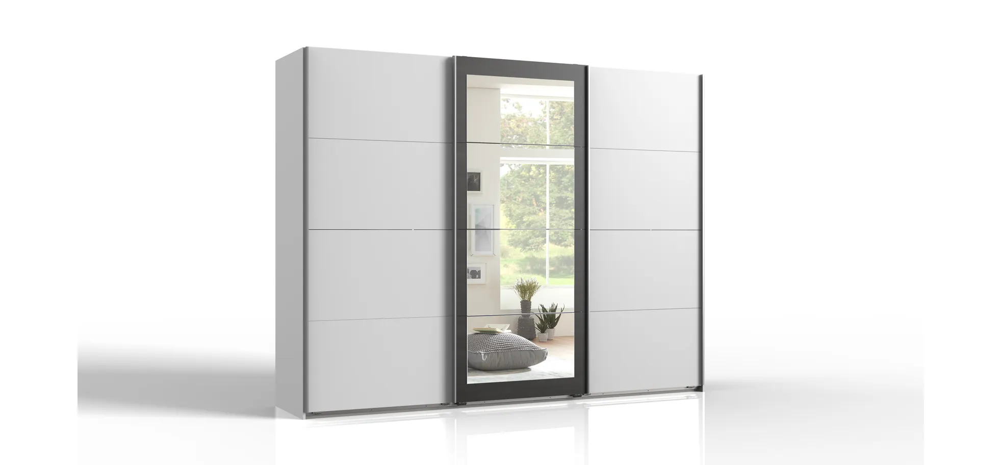 Schwebetürenschrank, mit Spiegeltür - MyStyle 3040