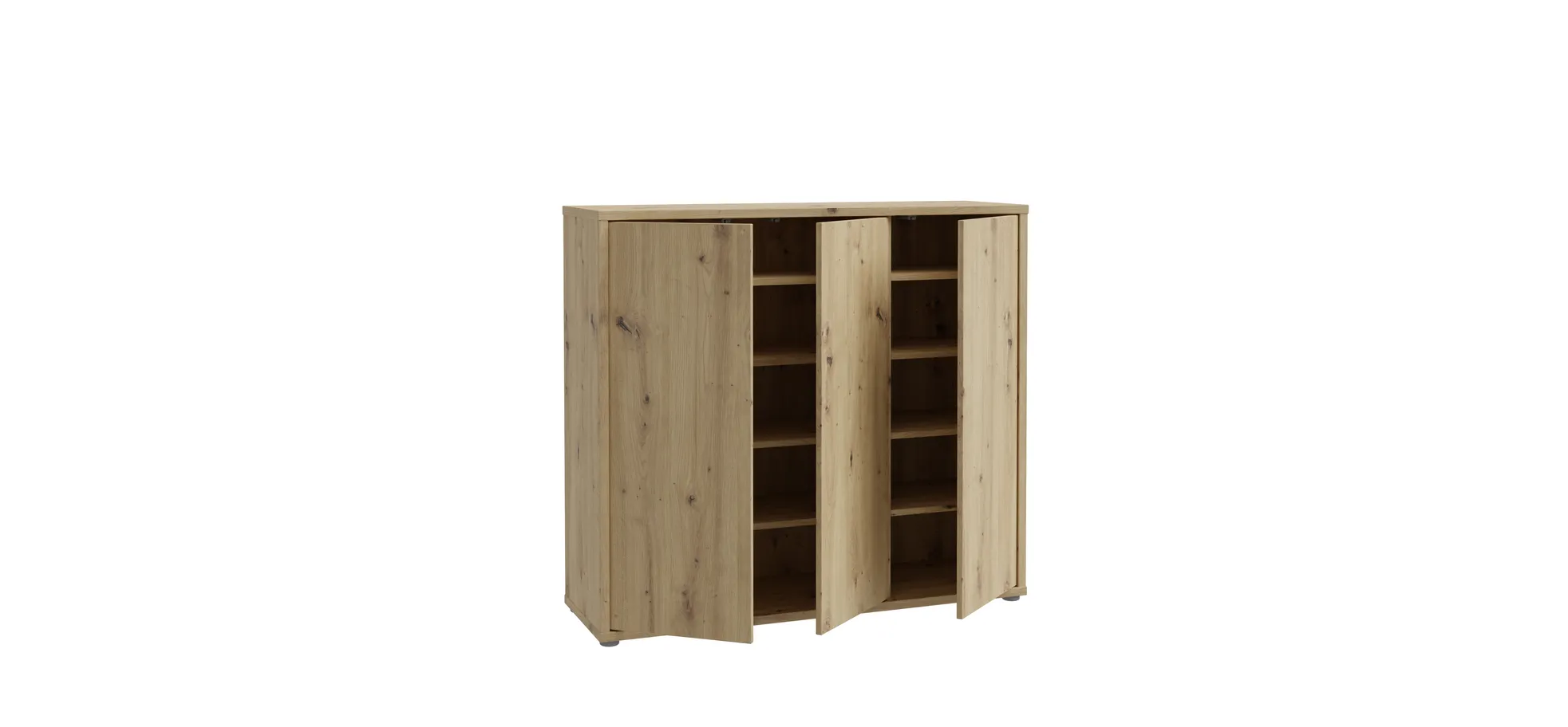 Schuhschrank, Artisan Oak, 3 Türen - Faid