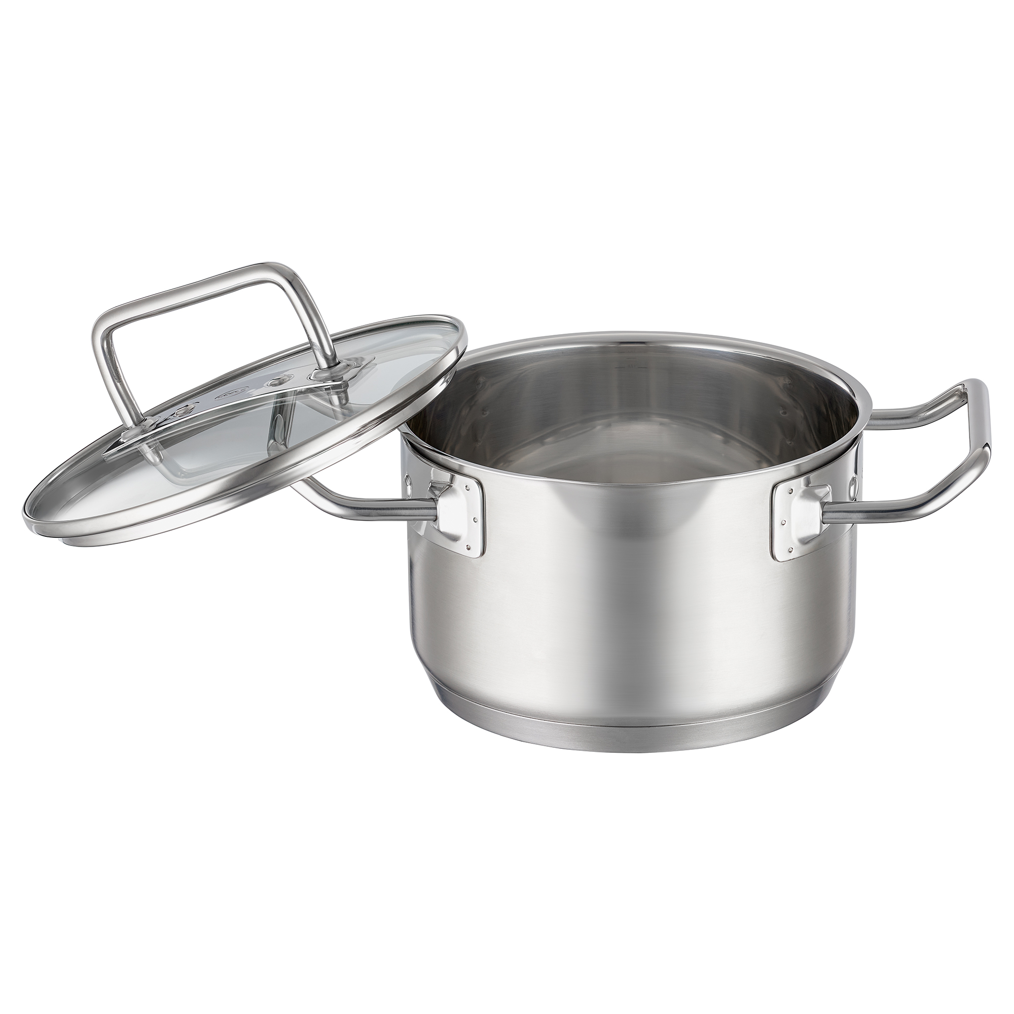 RÖSLE, Kochtopf mit Deckel Ø 16cm EXPERTISO - Edelstahl, Glas Sodalime getempered