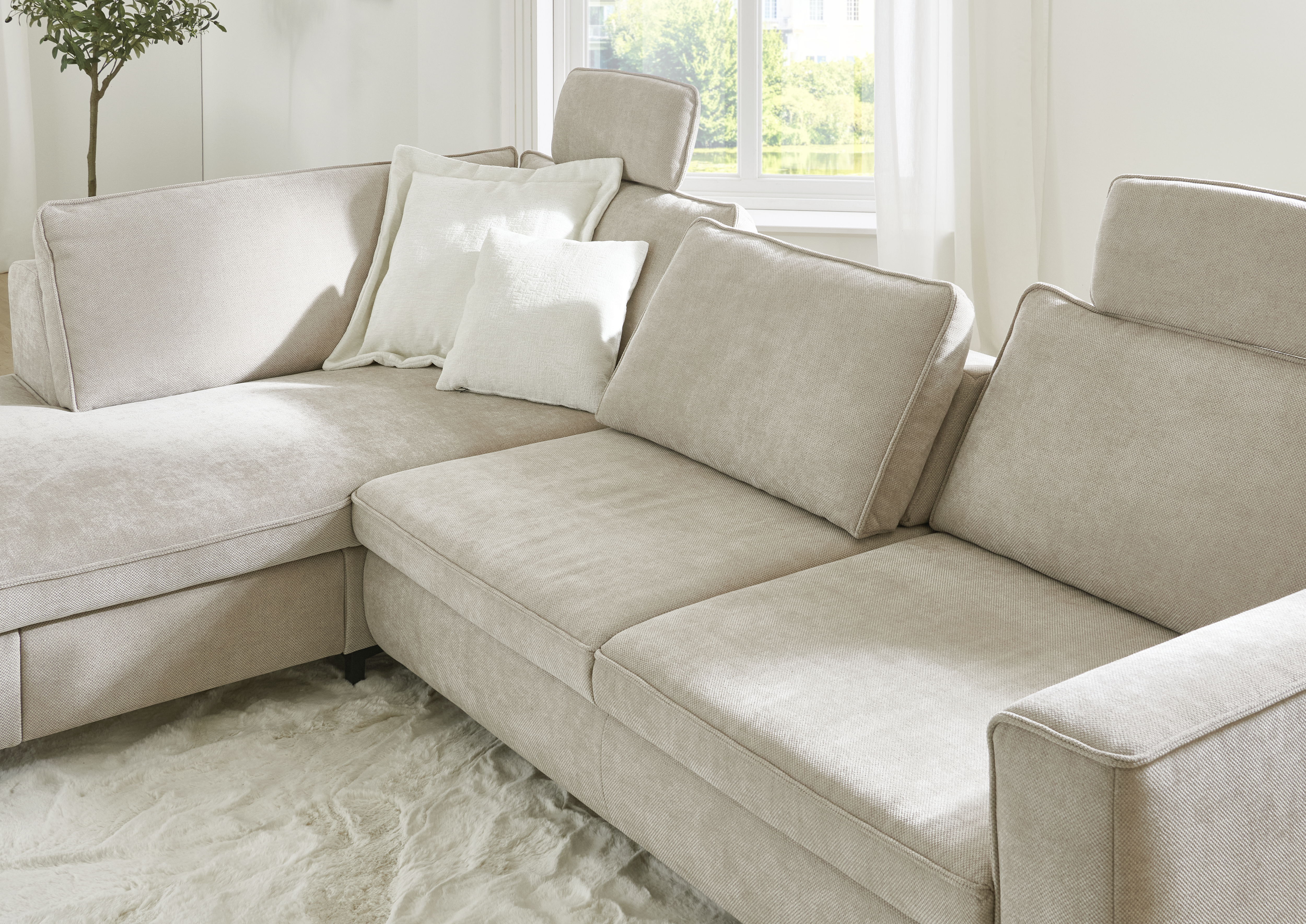 Ecksofa, Stoff desert - LS26 Palagora