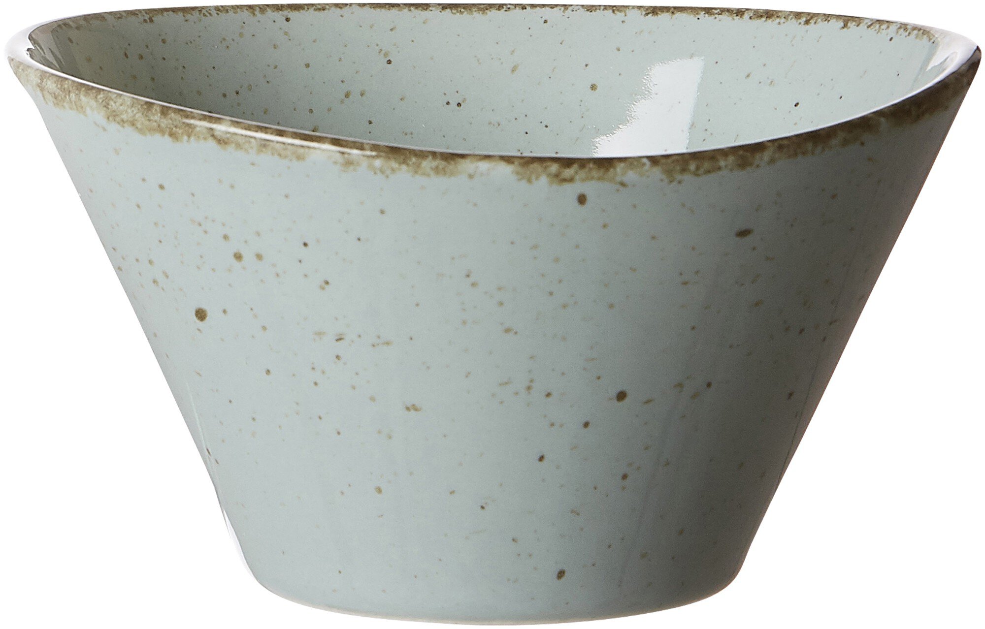 Schale Casa Blau 11,5 x 10,5 cm - Porzellan, spülmaschinenfest, oval, blau
