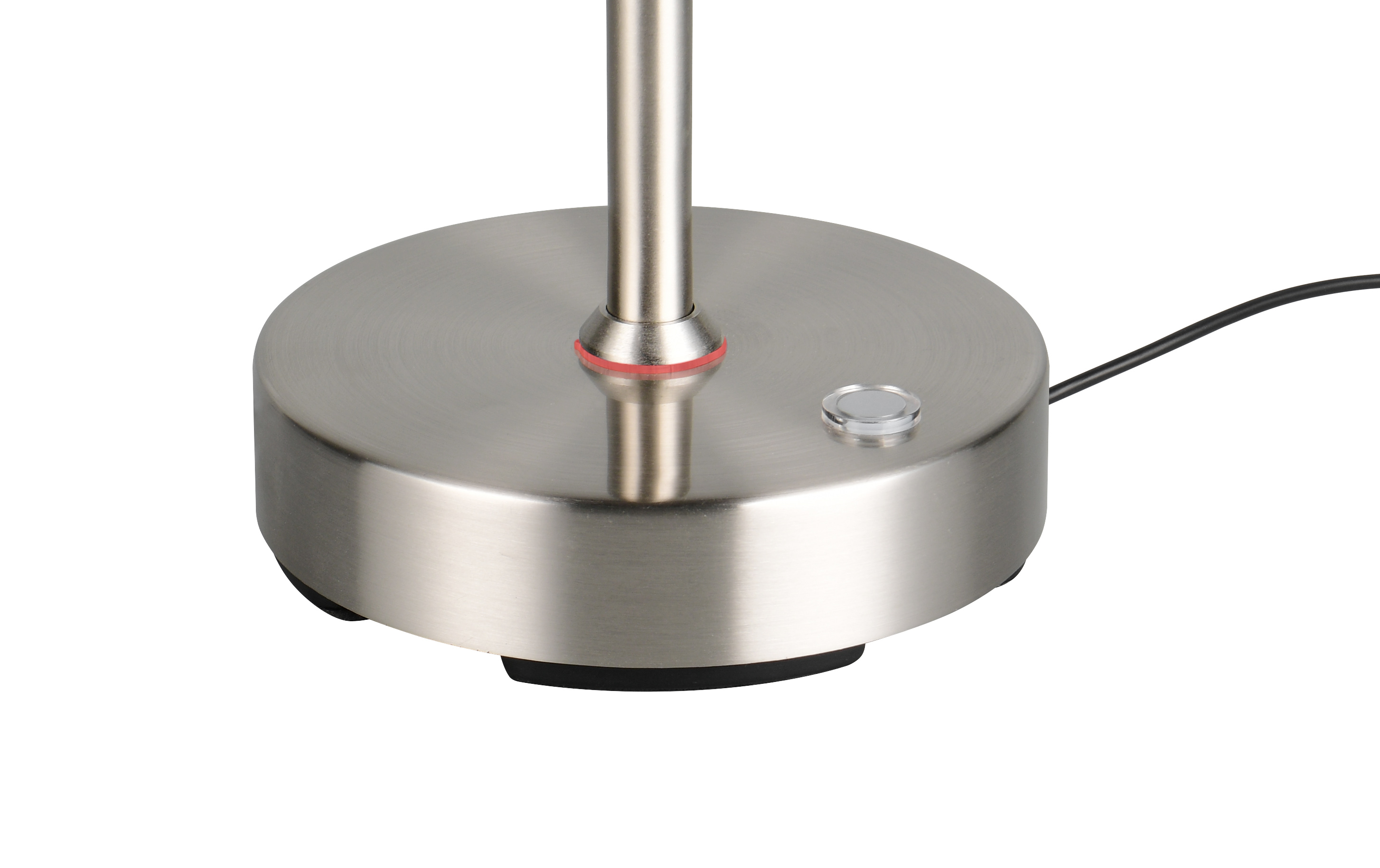 Akku-Tischleuchte Moreno - LED/5W, USB, nickel matt, ca. 25x14x40cm