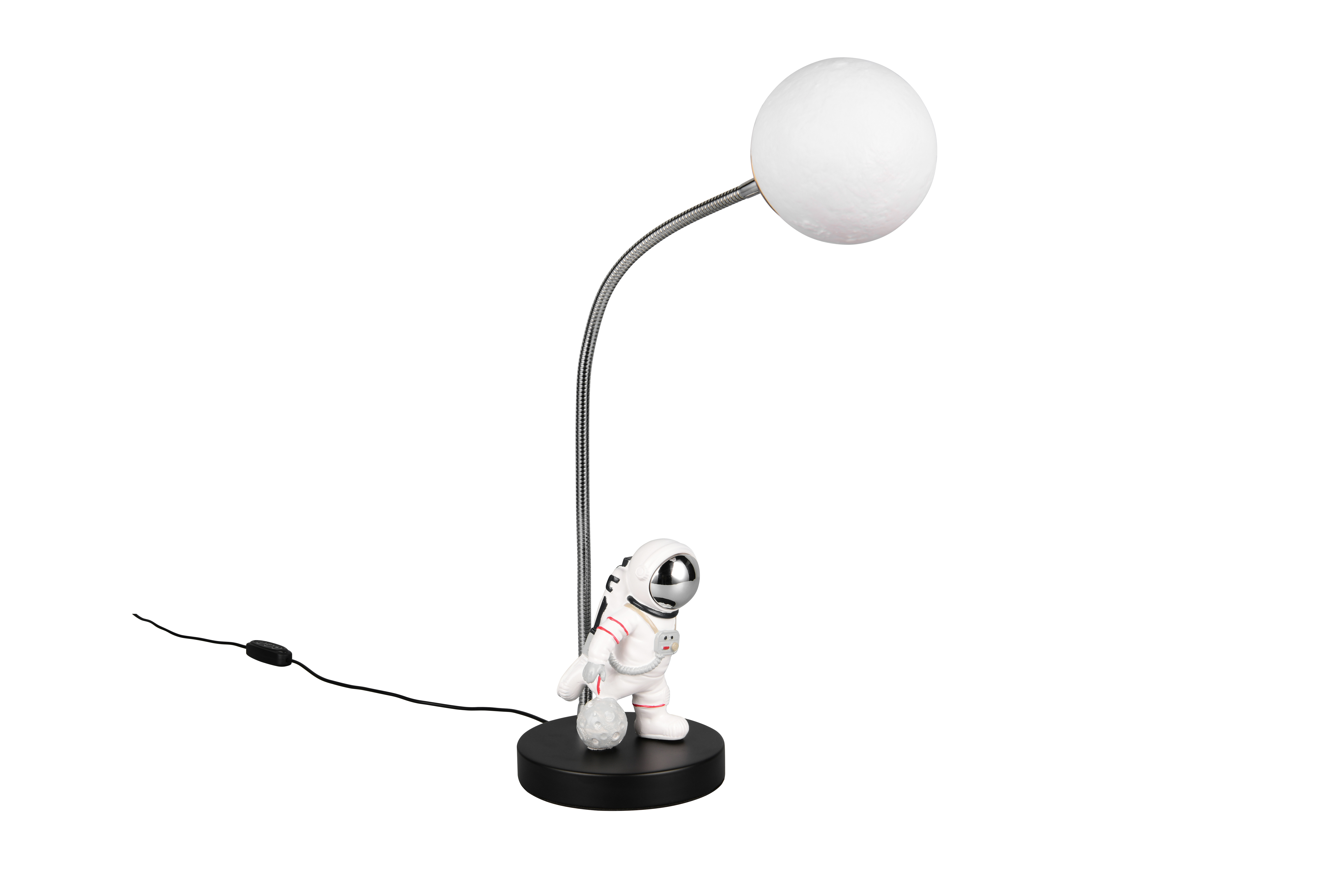 Tischleuchte ARM - LED, Polyresin, schwarz, ca. B.15x H.44x T.43cm