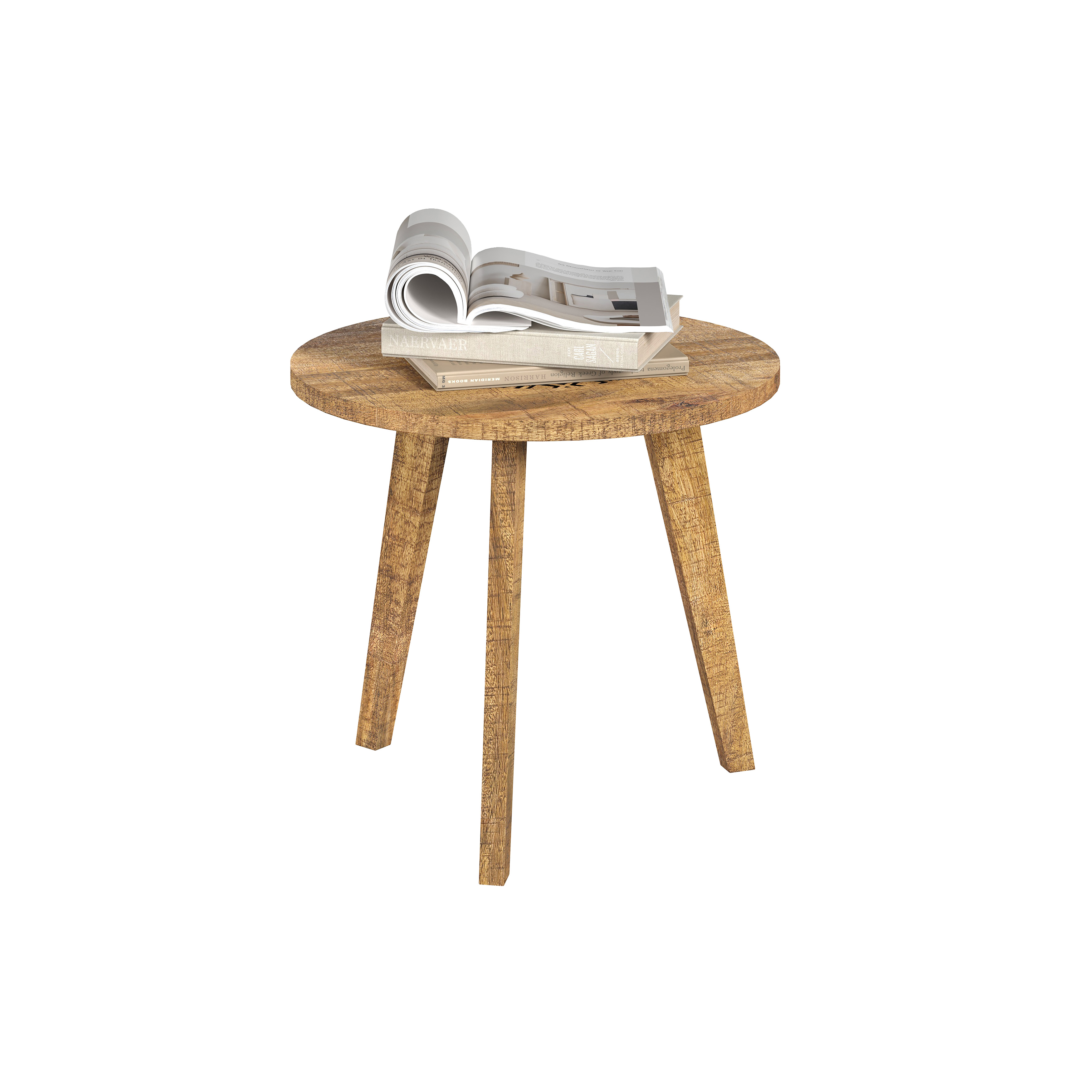 Beistelltisch, Mangoholz, Ø ca.50cm - MyStyle 1008