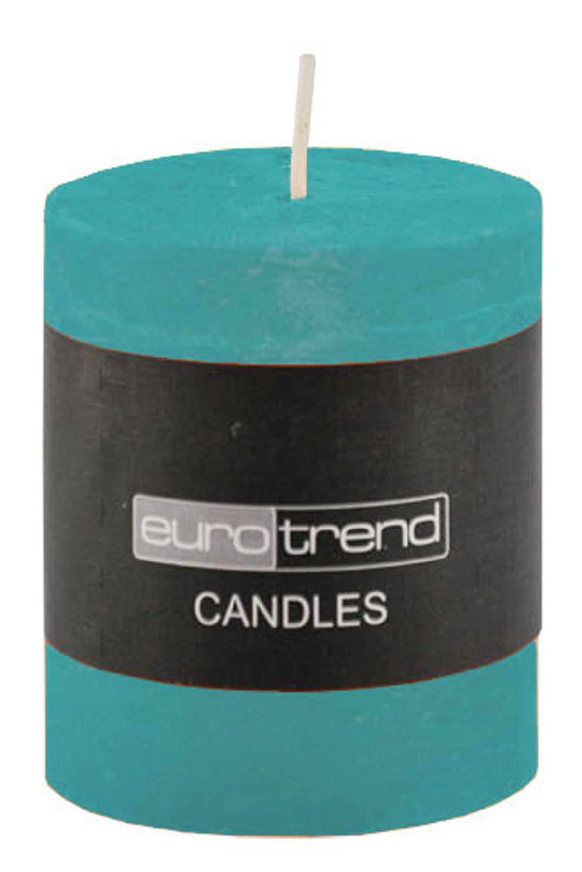 Cylinderkerze Rusti - petrol 5cm Ø, 8cm Hoch