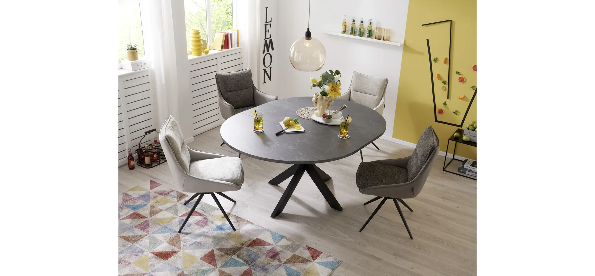 Stuhl, drehbar 360° autoreturn - Mandy