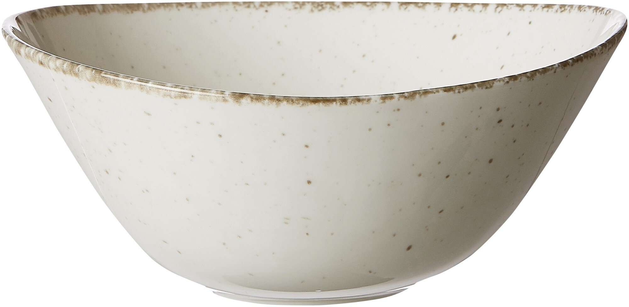 Schale Casa Creme 19 x 16,5 cm - Porzellan, spülmaschinenfest, oval, beige