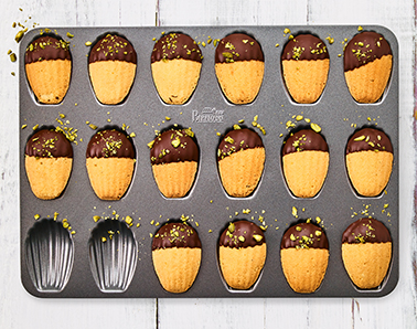 Bärentatzen-/Madeleine Blech - Einzelform 6,5 cm, 37 x 26 x 1,5 cm