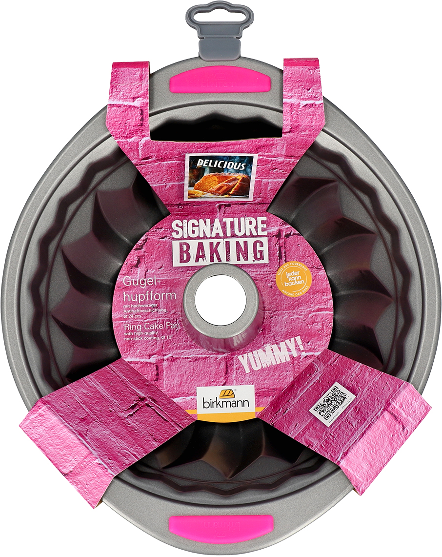 Gugelhupfform mit Griff Ø ca. 24cm, Höhe ca. 12cm  - mit Antihaftbeschichtung