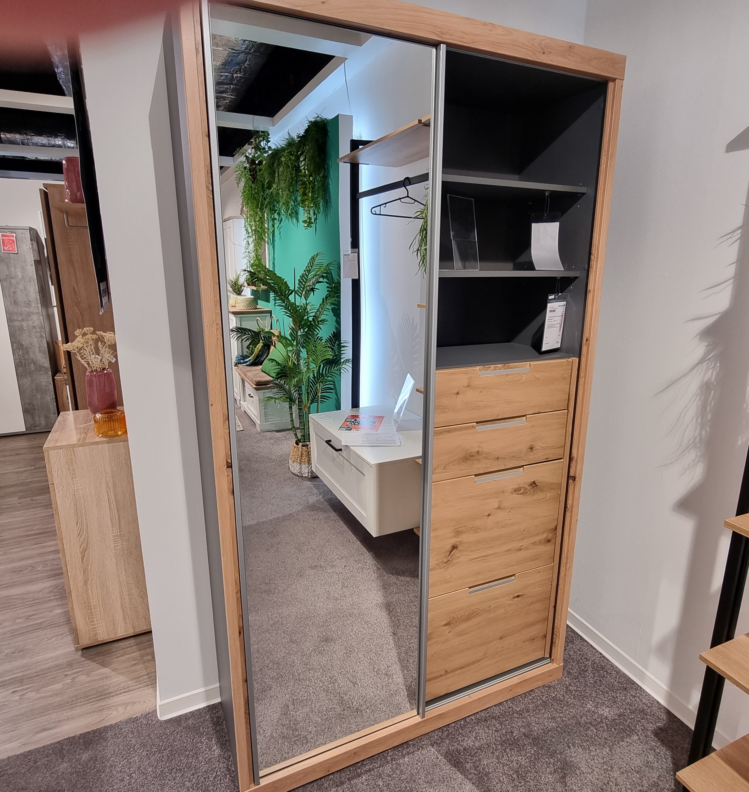 Garderobenschrank, Artisan Eiche MDF - MyStyle 6001