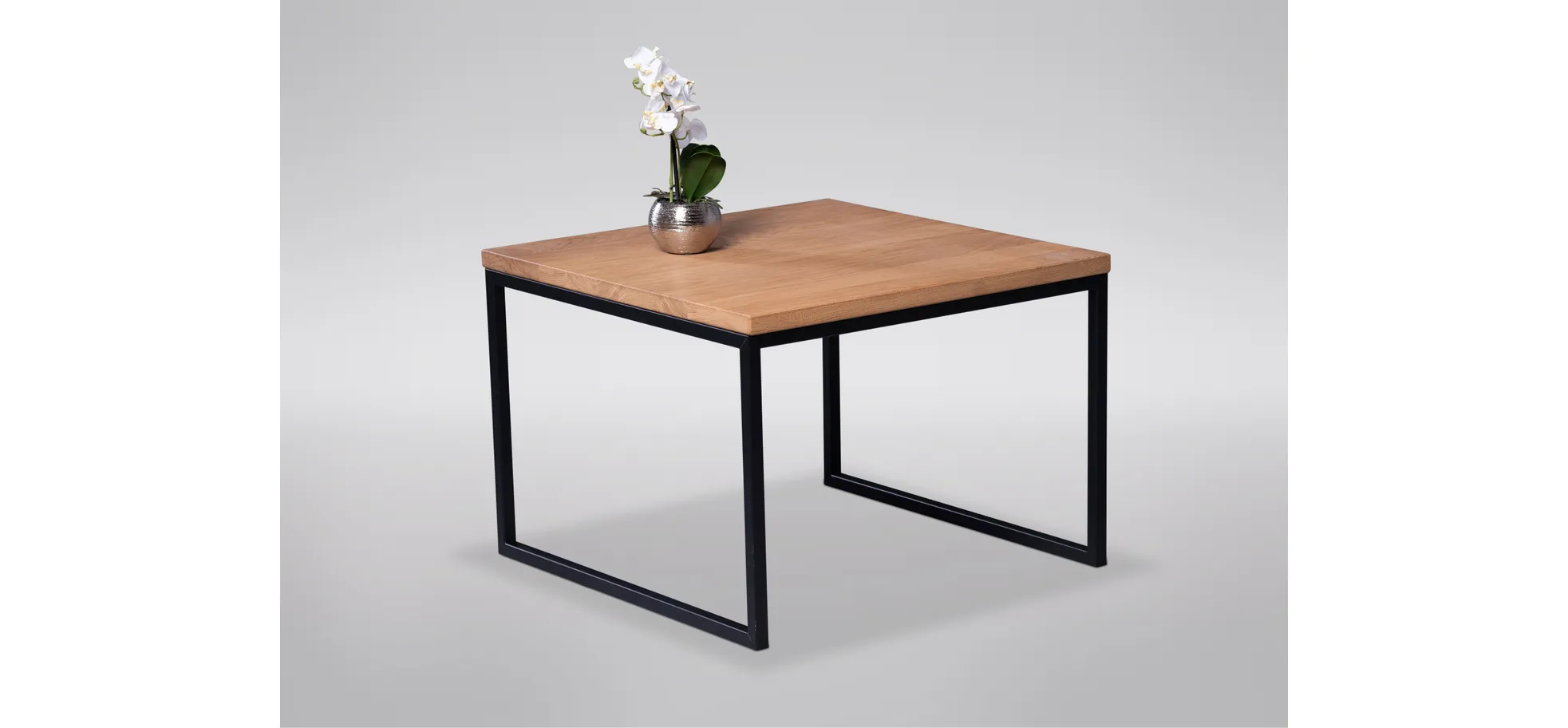 Couchtisch, Wildeiche, BHT 60x43x60 cm - Mirja