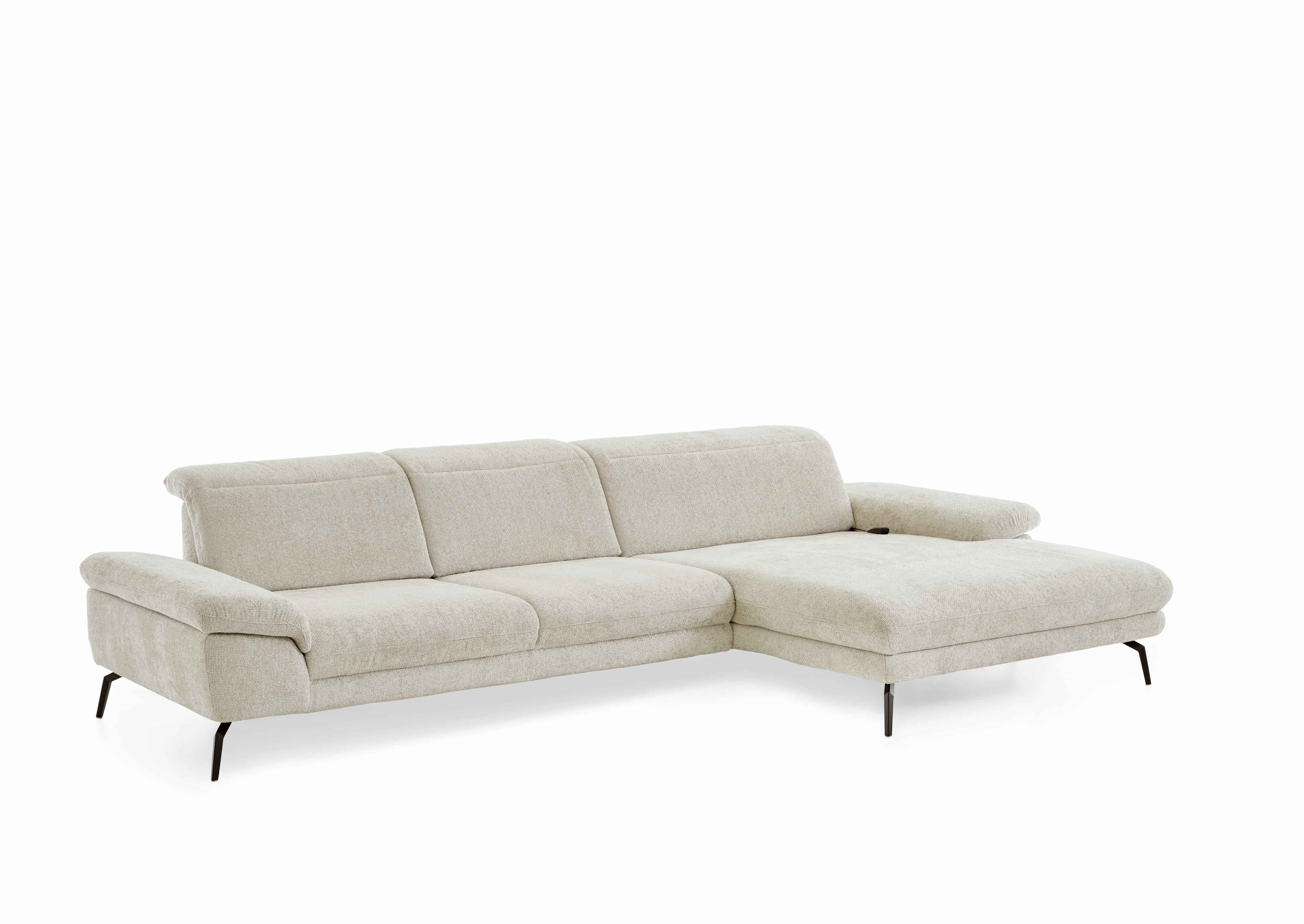 Ecksofa, Bezug natur, Federkern - LS24 Capizi