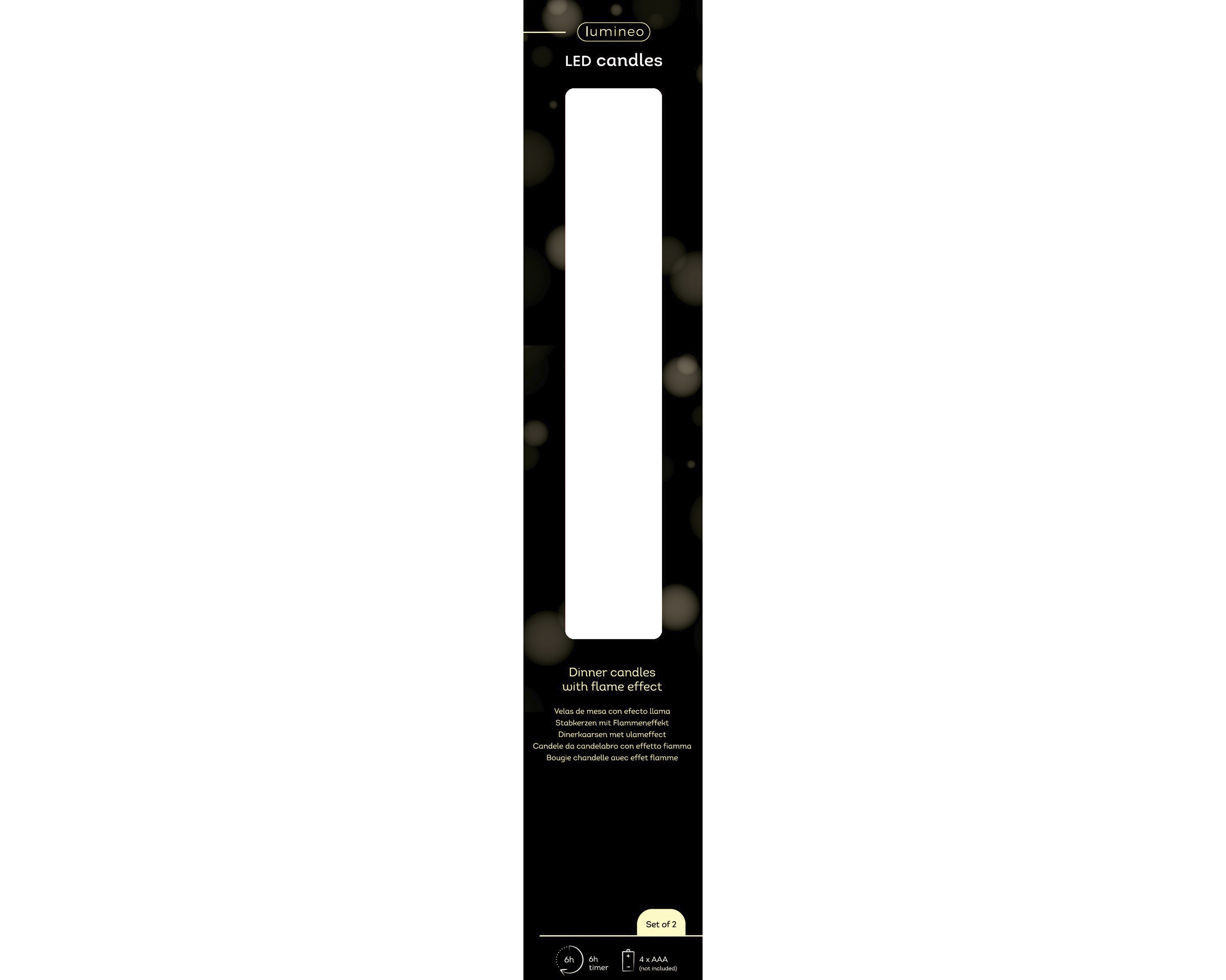LED Spitzkerze Wachs - weihnachtsrot/warmweiss, Wachs, Ø2.20-H24.5cm-1L