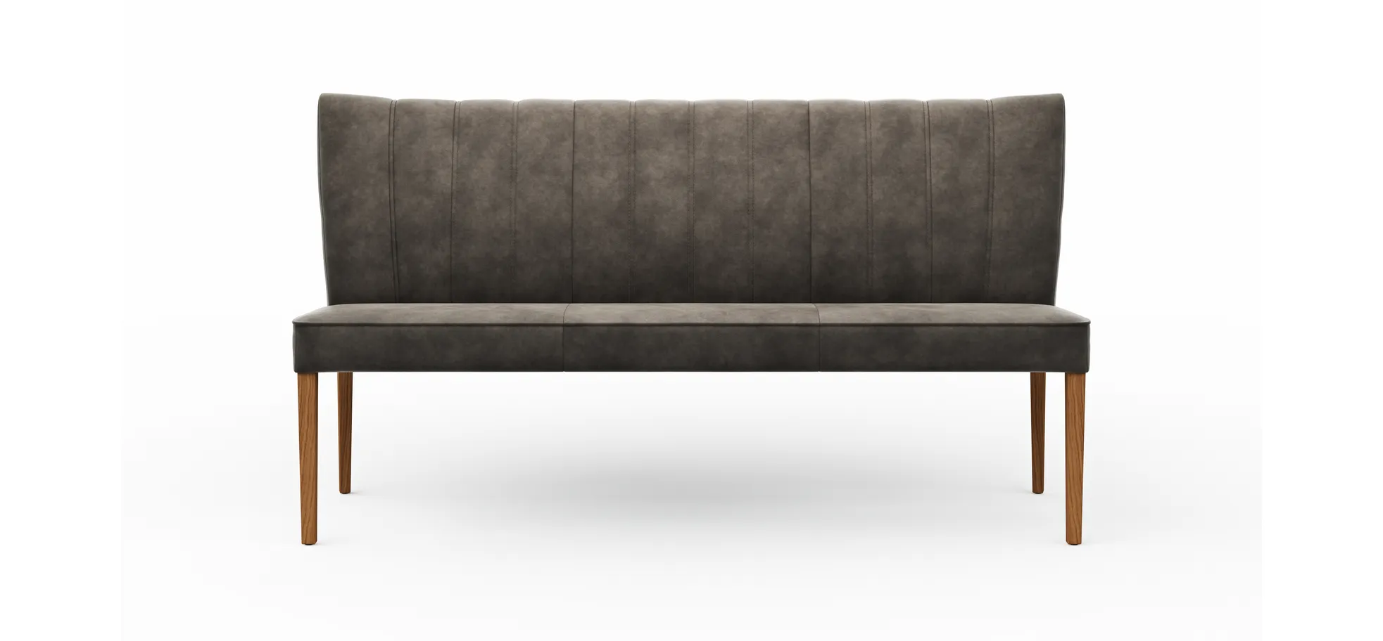 Polsterbank Seaford - B ca. 170 cm, Stoff, Braun